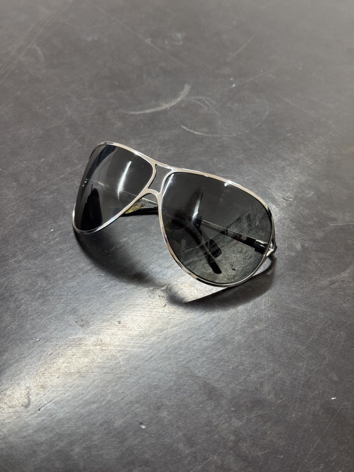 Gianfranco Ferre Archival Y2K Gianfranco Ferré Chrome Aviator Sunglasses Size ONE SIZE - 6 Thumbnail