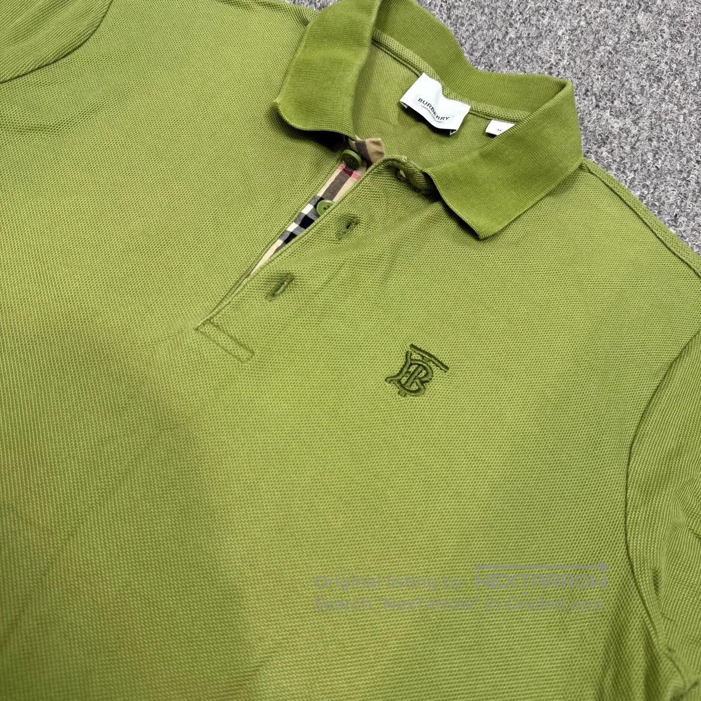 Burberry Burberry Green TB Logo Short Sleeve Polo. Size US M / EU 48-50 / 2 - 3 Thumbnail