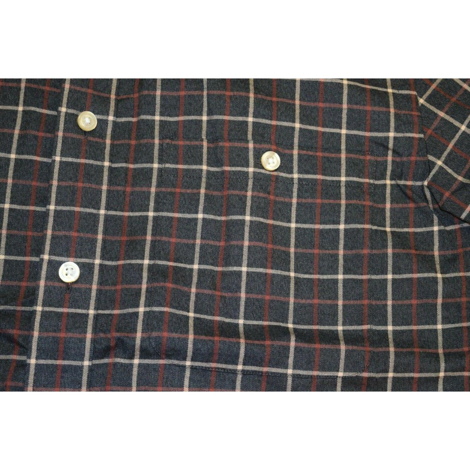 Orvis VINTAGE Orvis Shirt Plaid Flannel Button-Front Shirt M Regular 100% Cotton Beige Blue Plaid Checks Mens Size US L / EU 52-54 / 3 - 4 Thumbnail