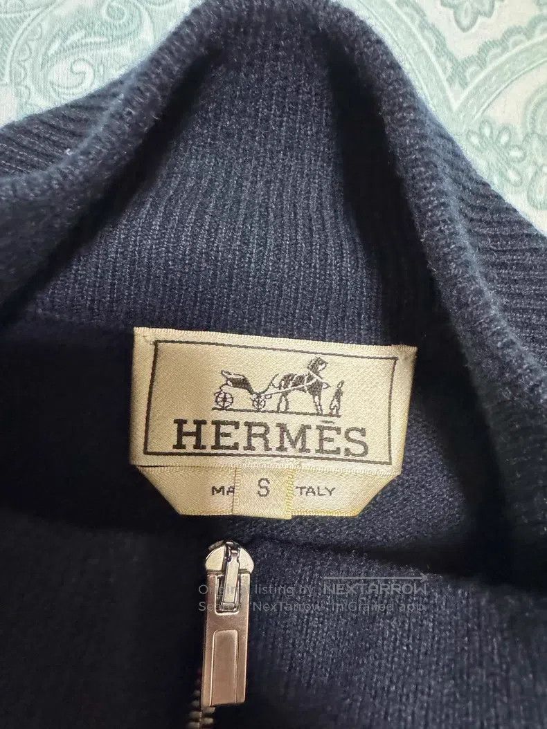 Hermes Hermes Cashmere and Leather Jacket, 100% Cashmere + 100% L Size US S / EU 44-46 / 1 - 7 Thumbnail