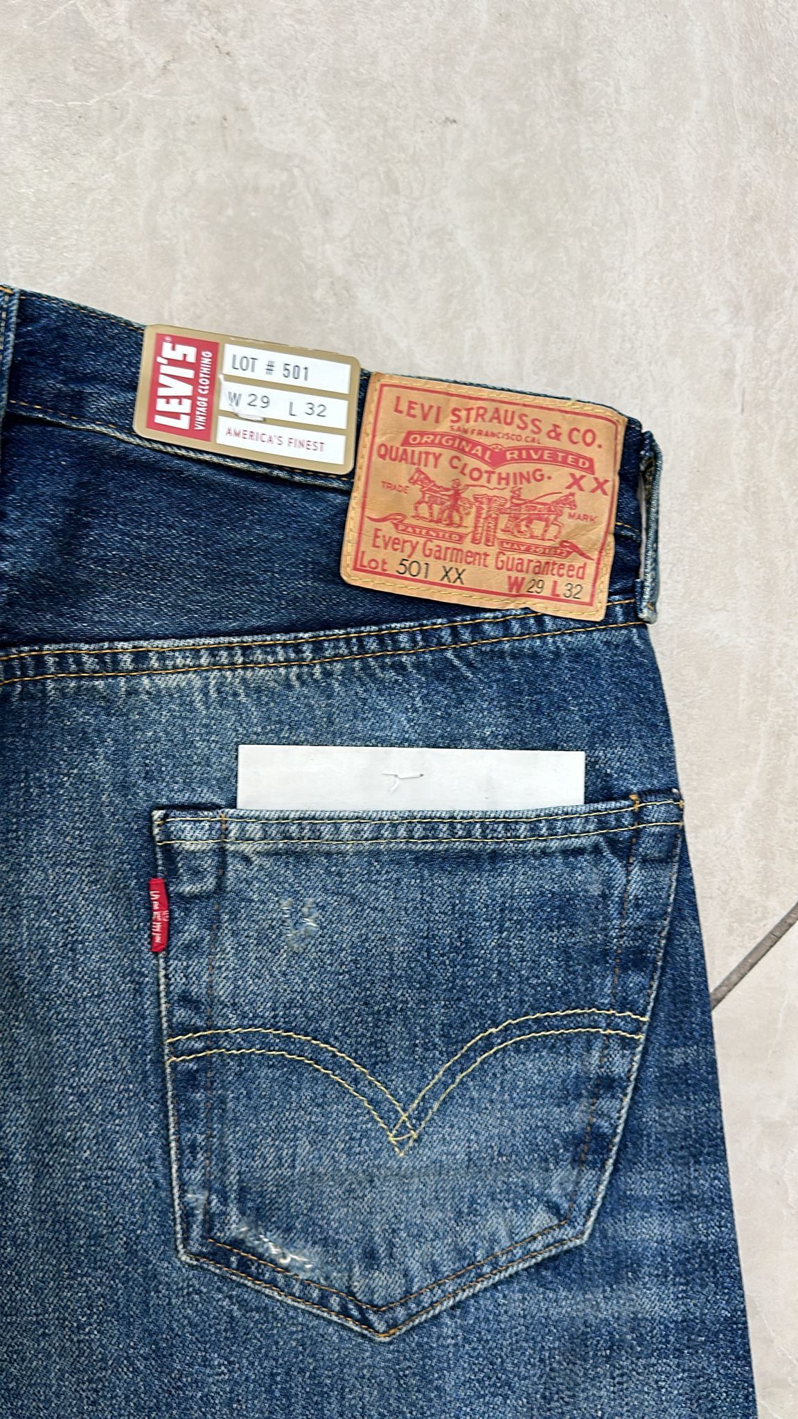 Levi's Vintage Clothing LVC Levi's Vintage Clothing 1955 501XX BigE Selvedge Jeans Size US 29 - 6 Thumbnail