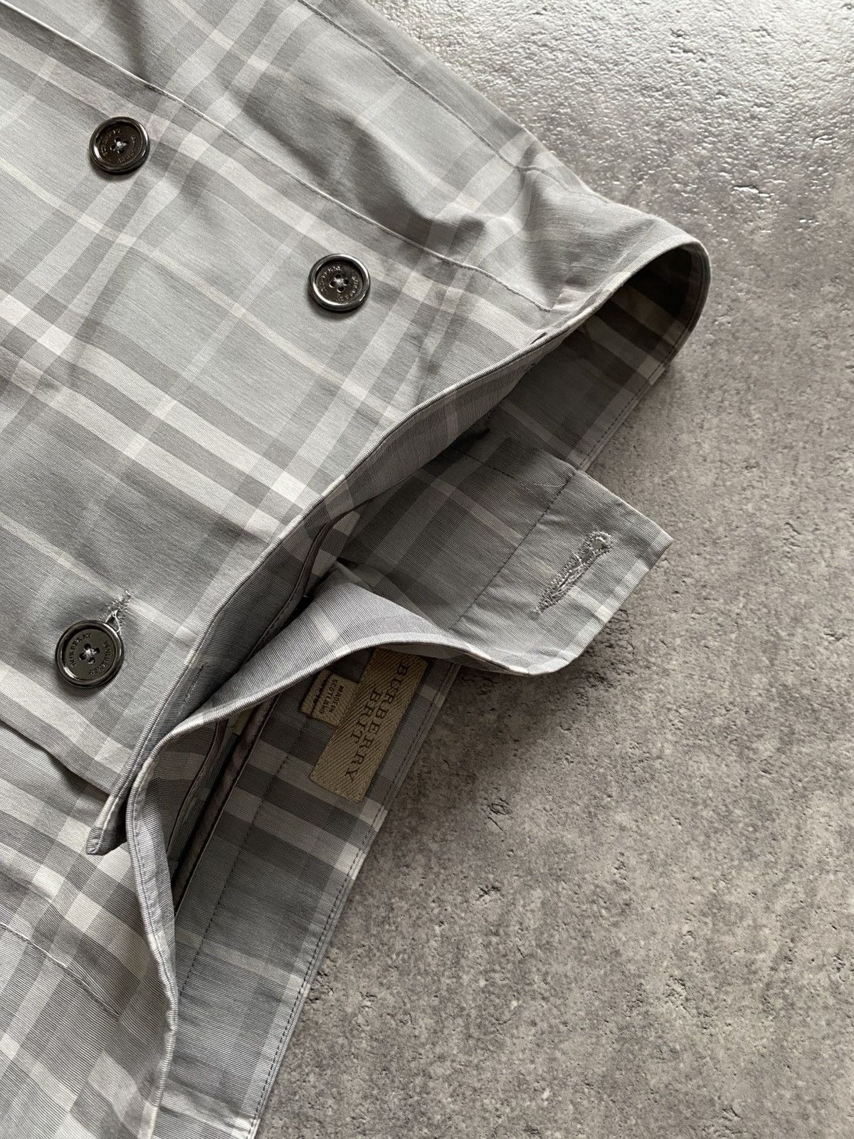 Burberry Burberry Brit Mini Pleated Skirt - Grey Check Size 29" - 9 Thumbnail
