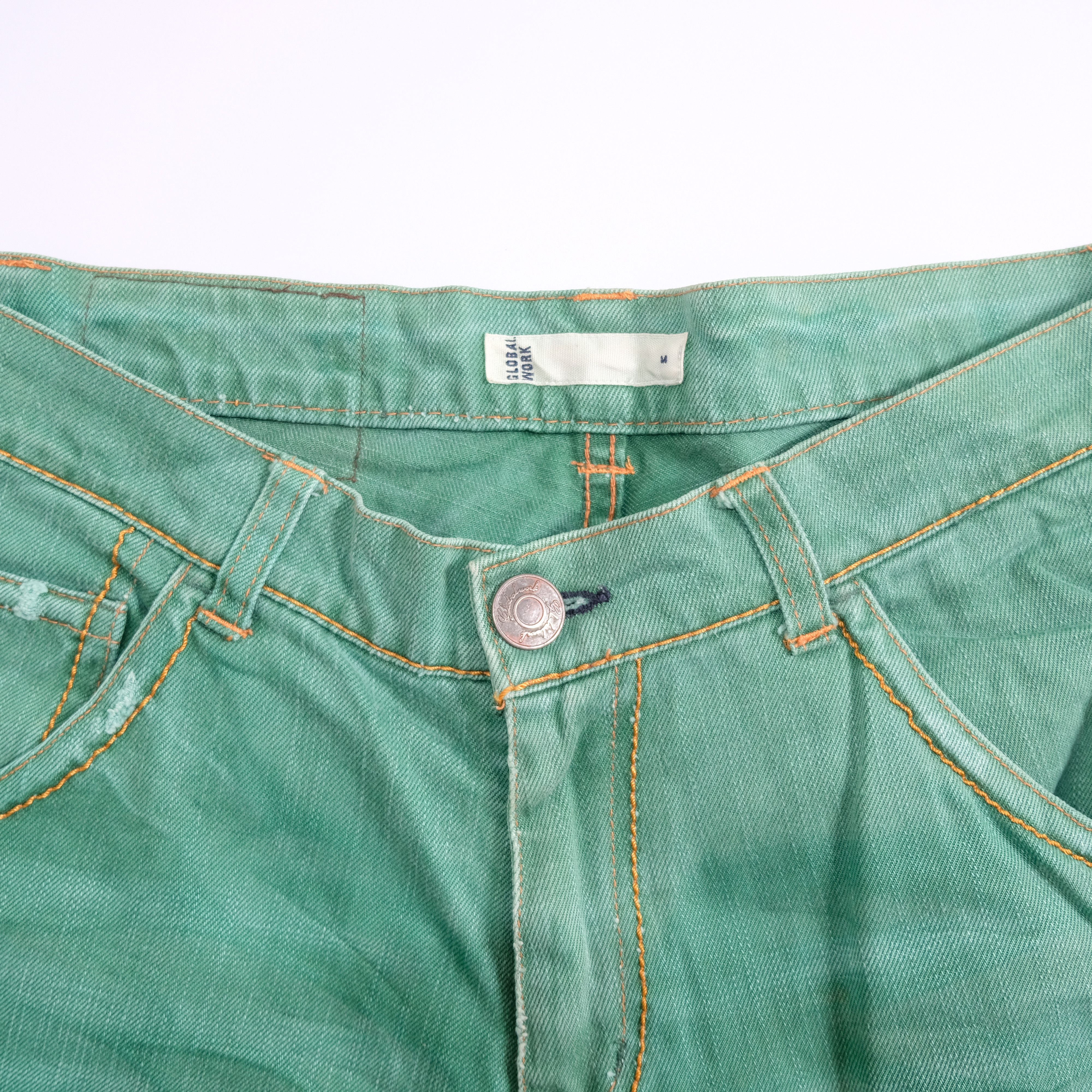 Global Work Global Work patchwork ripped denim jeans (japan) Size US 35 - 3 Thumbnail
