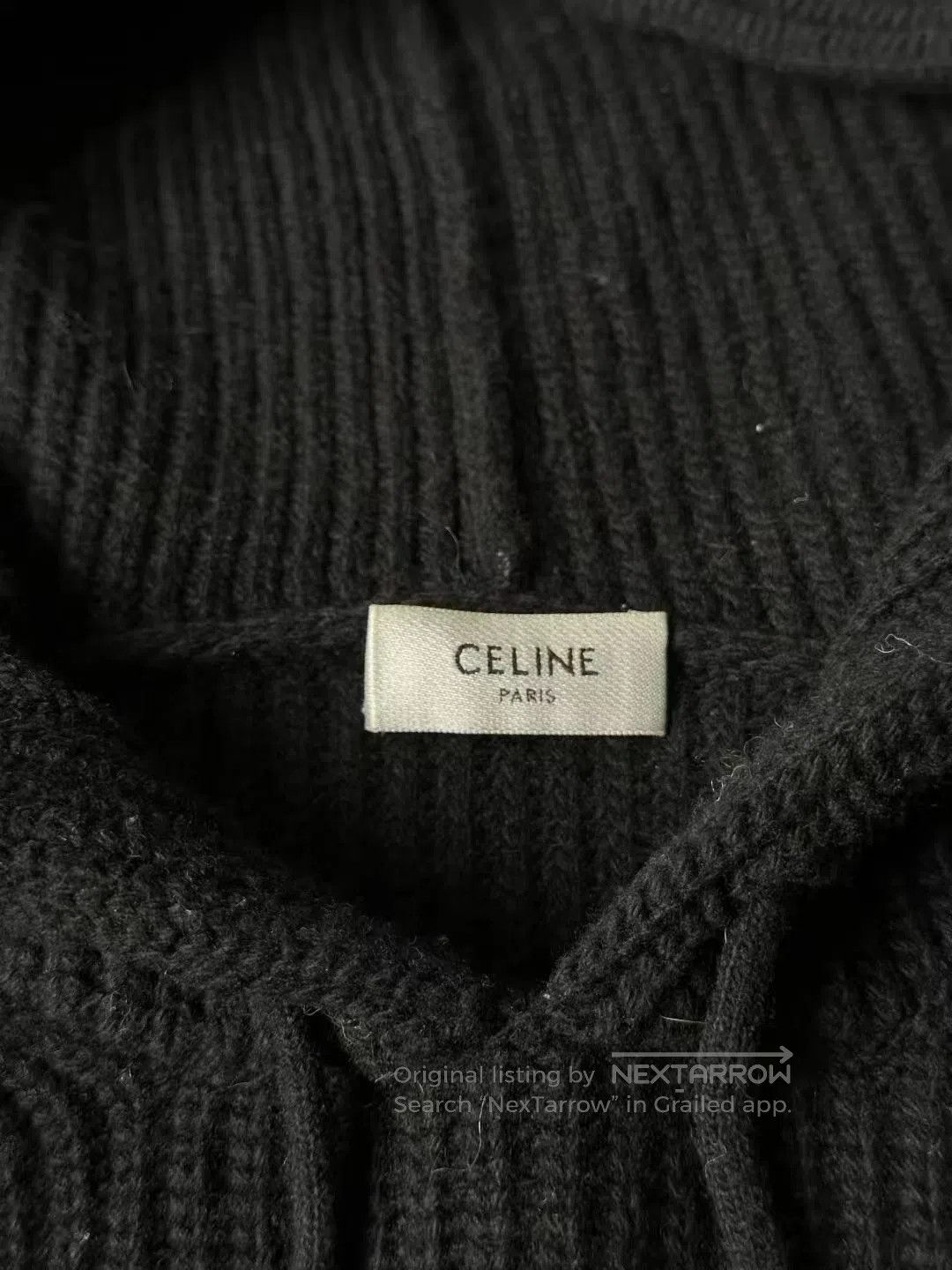 Celine CELINE Black Sweater Hoodie| Size US S / EU 44-46 / 1 - 2 Thumbnail