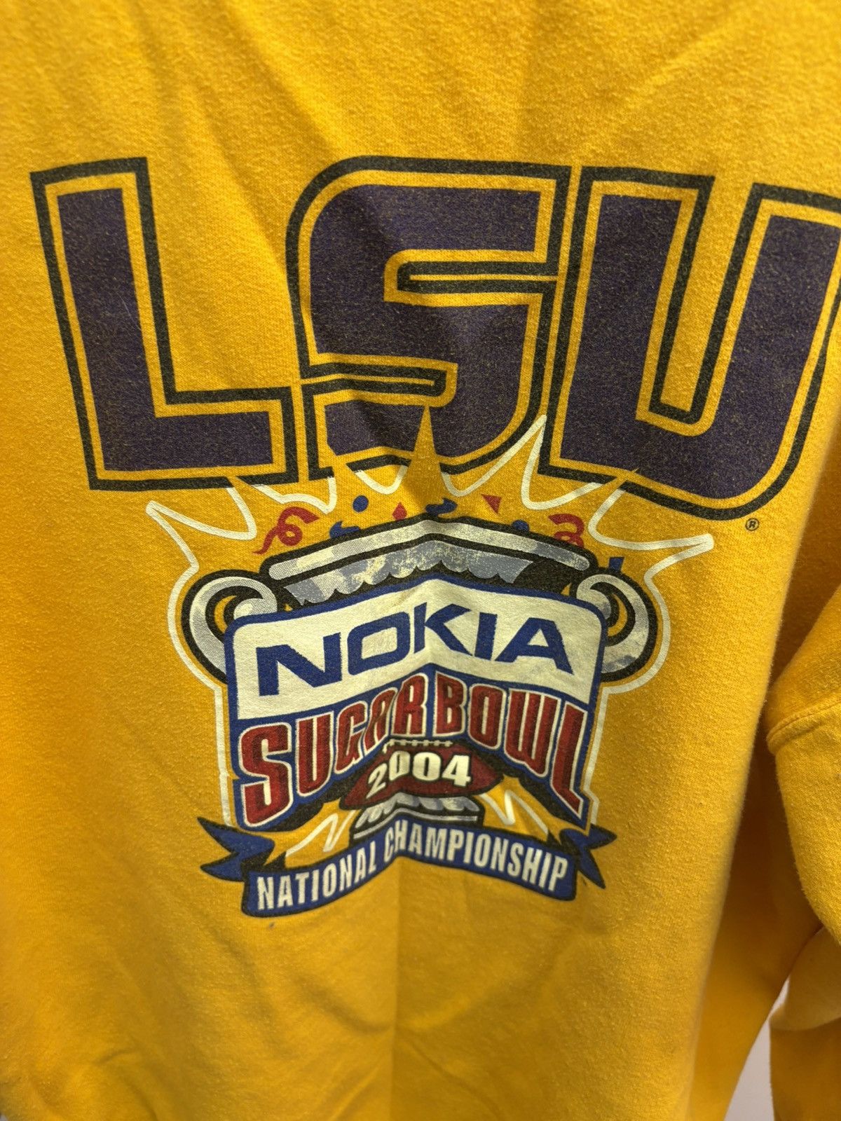 Gildan × Vintage Vintage LSU Crewneck Size US L / EU 52-54 / 3 - 3 Thumbnail