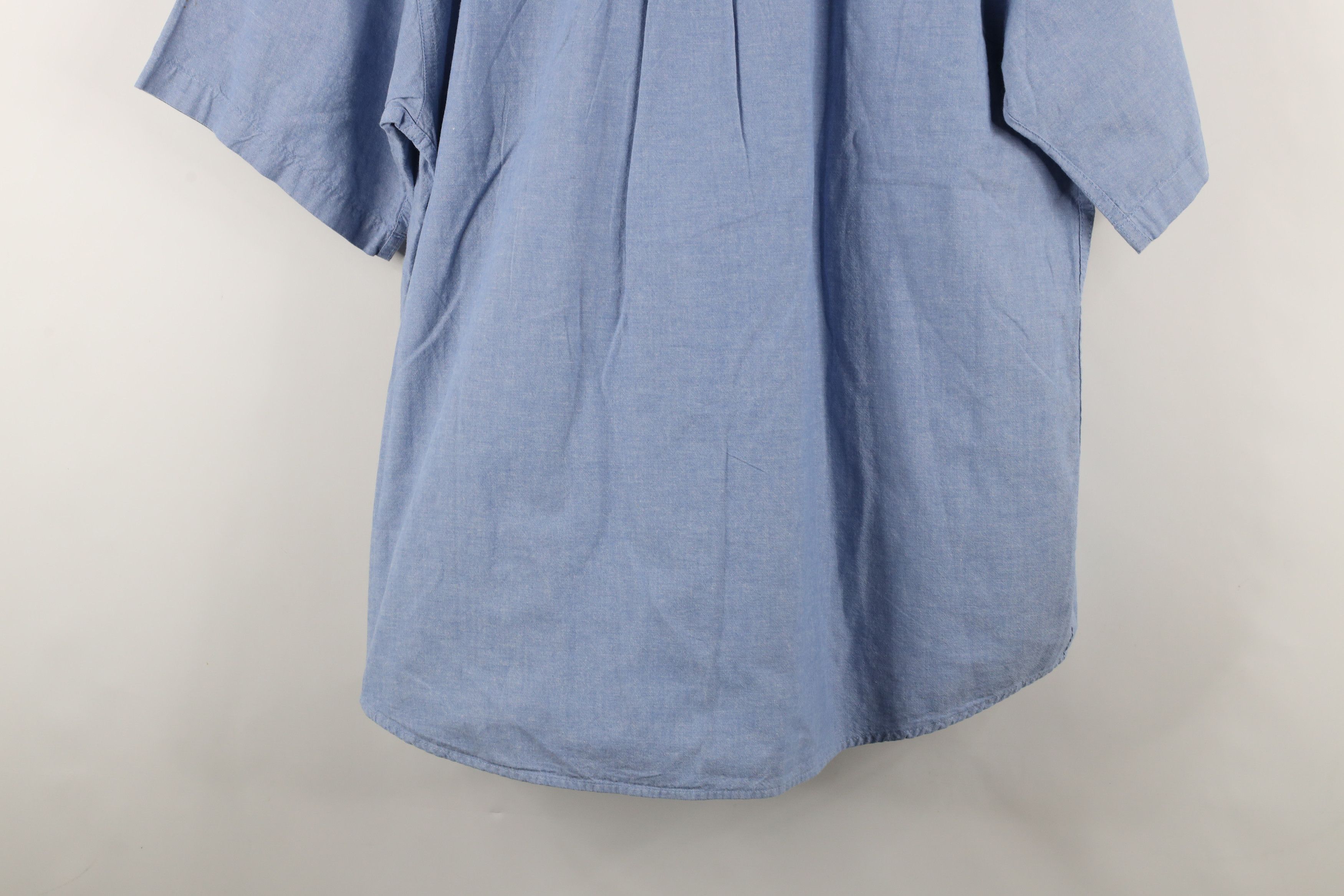 Guy Harvey × Vintage Vintage 90s Guy Harvey Short Sleeve Button Down Shirt Blue Size US XL / EU 56 / 4 - 14 Thumbnail