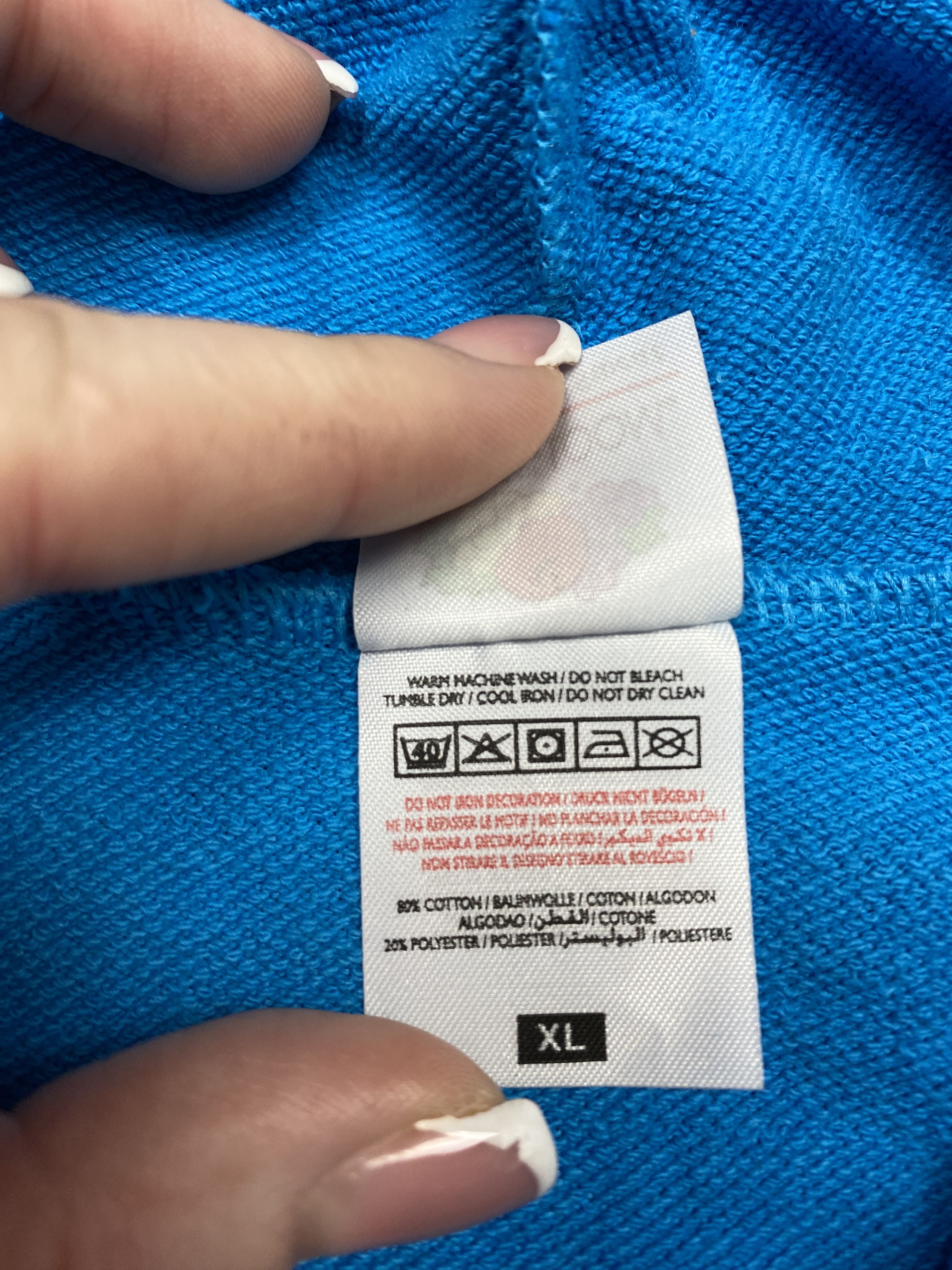 Fruit Of The Loom × Vintage Fruit Of The Loom Vintage Mens Blank Hoodie Size US XL / EU 56 / 4 - 6 Thumbnail