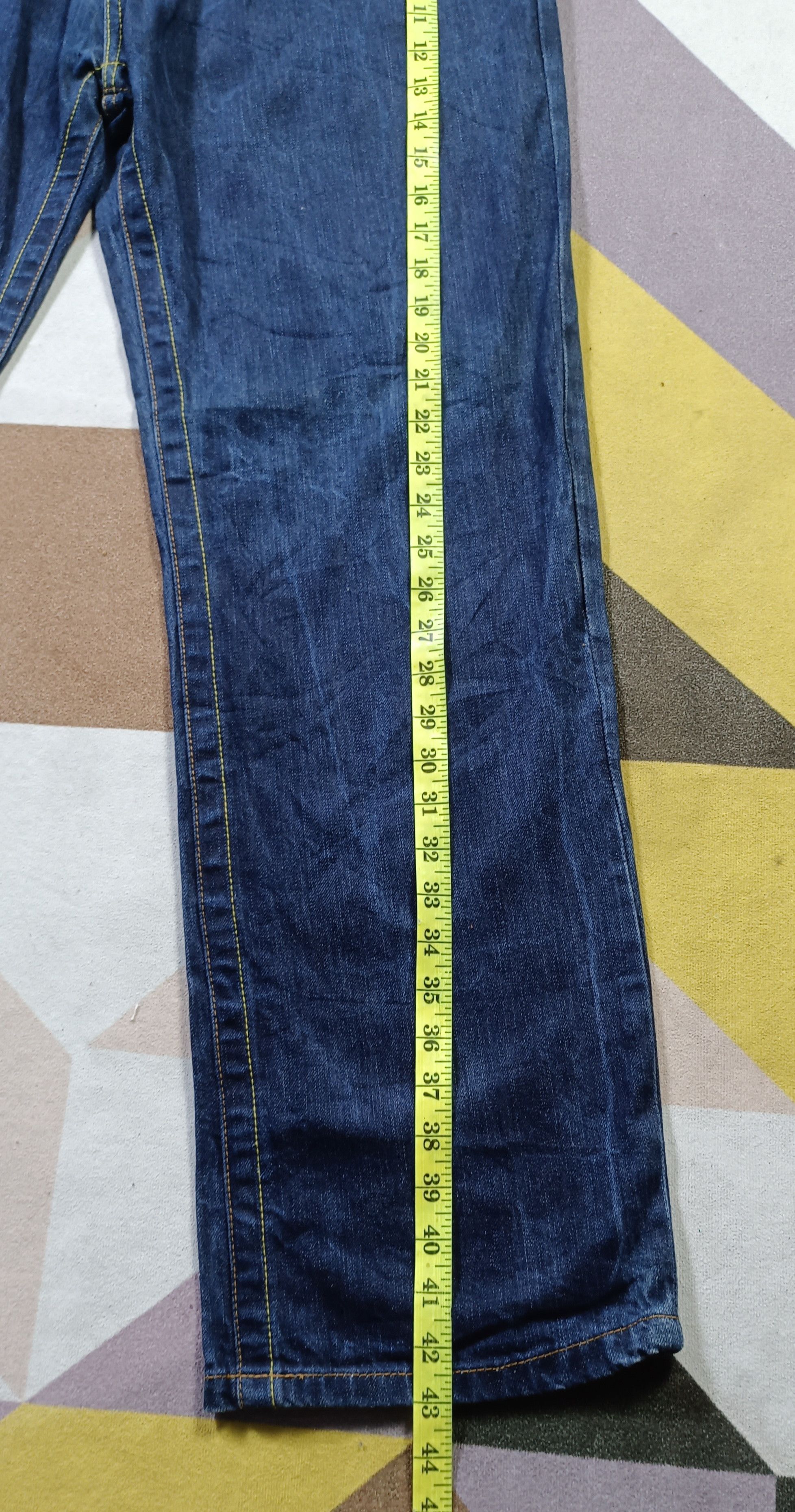 Akademiks × JNCO × Japanese Brand Akademiks Jeans Baggy Dark Wash Embroidered Pockets Hip Hop Size US 34 / EU 50 - 24 Thumbnail