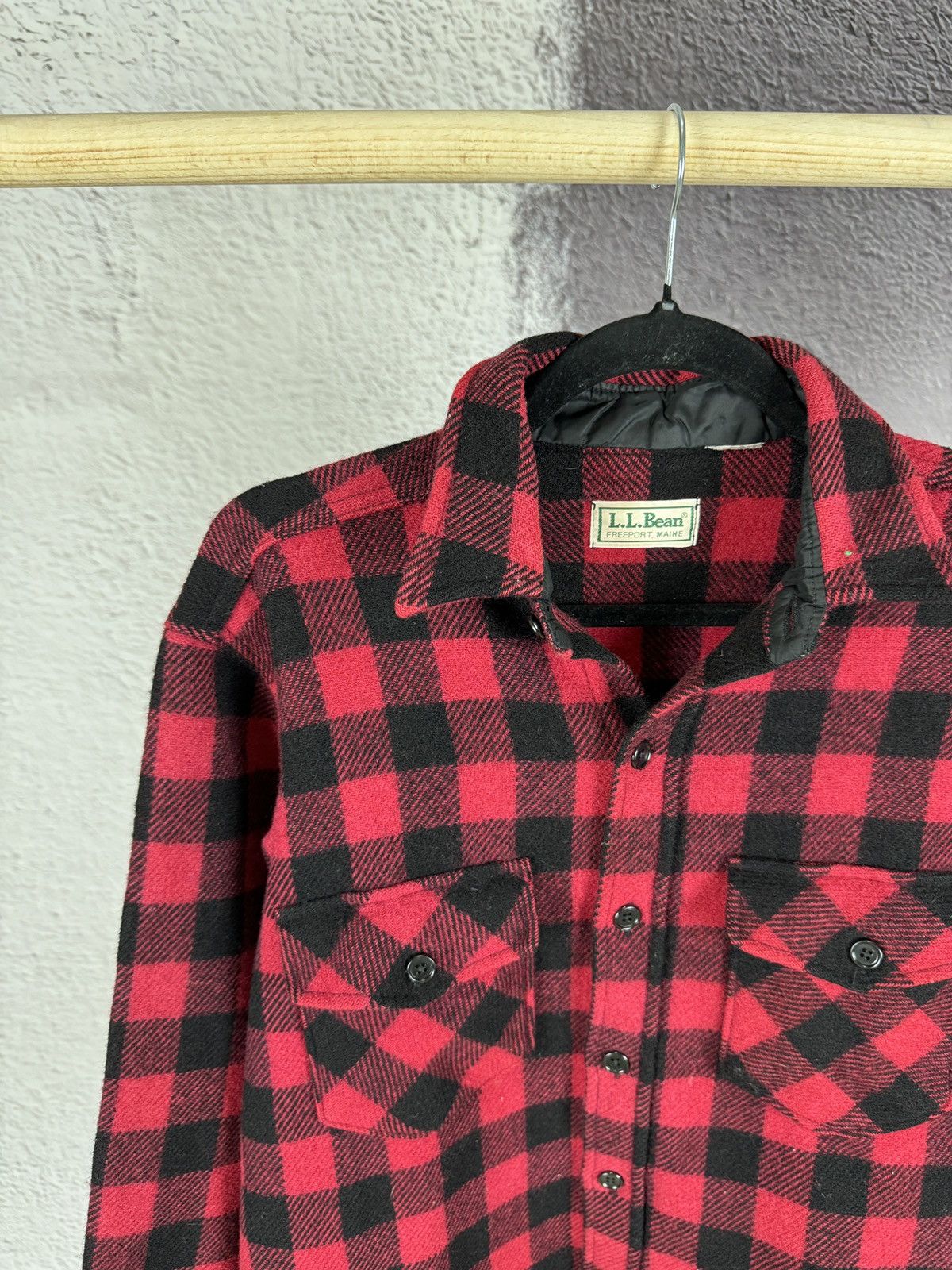 Flannel L.L. Bean vintage checkered red flannel long sleeve shirt Size US M / EU 48-50 / 2 - 3 Thumbnail