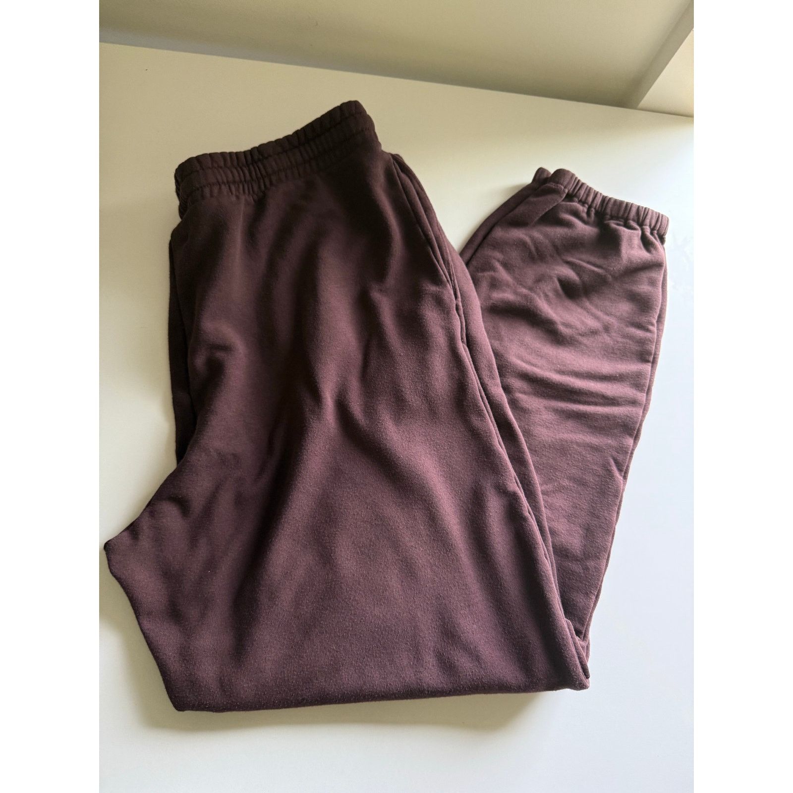 Madewell $75 Madewell Easygoing Sweatpants - M- Brown/ Burgundy Size 30" / US 8 / IT 44 - 13 Thumbnail