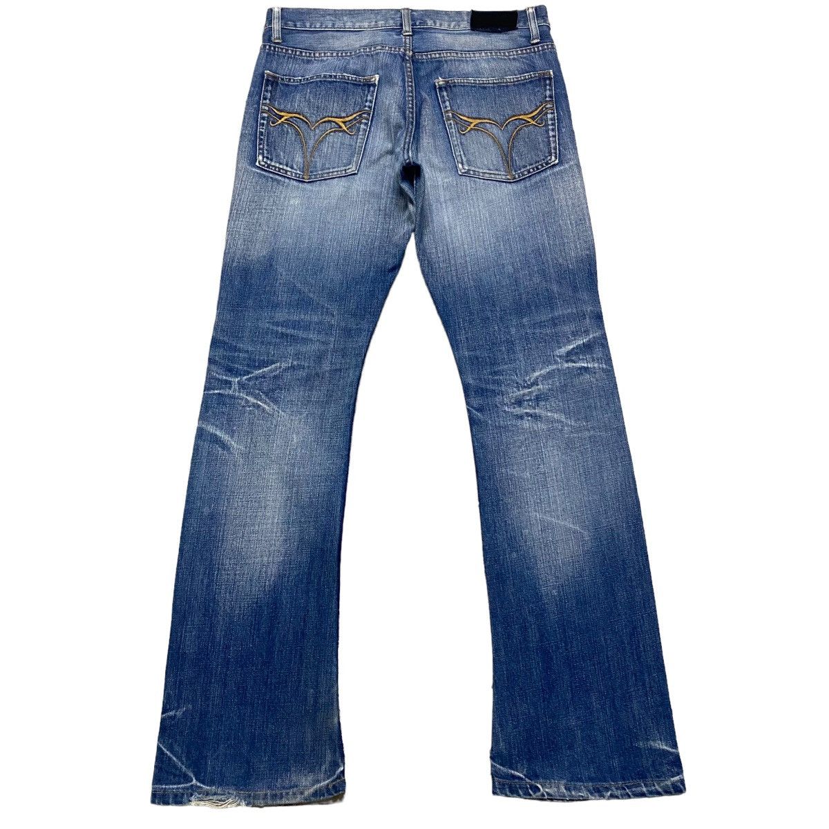 JACKROSE Jackrose Distressed Denim Flare Jeans Size US 31 - 2 Thumbnail