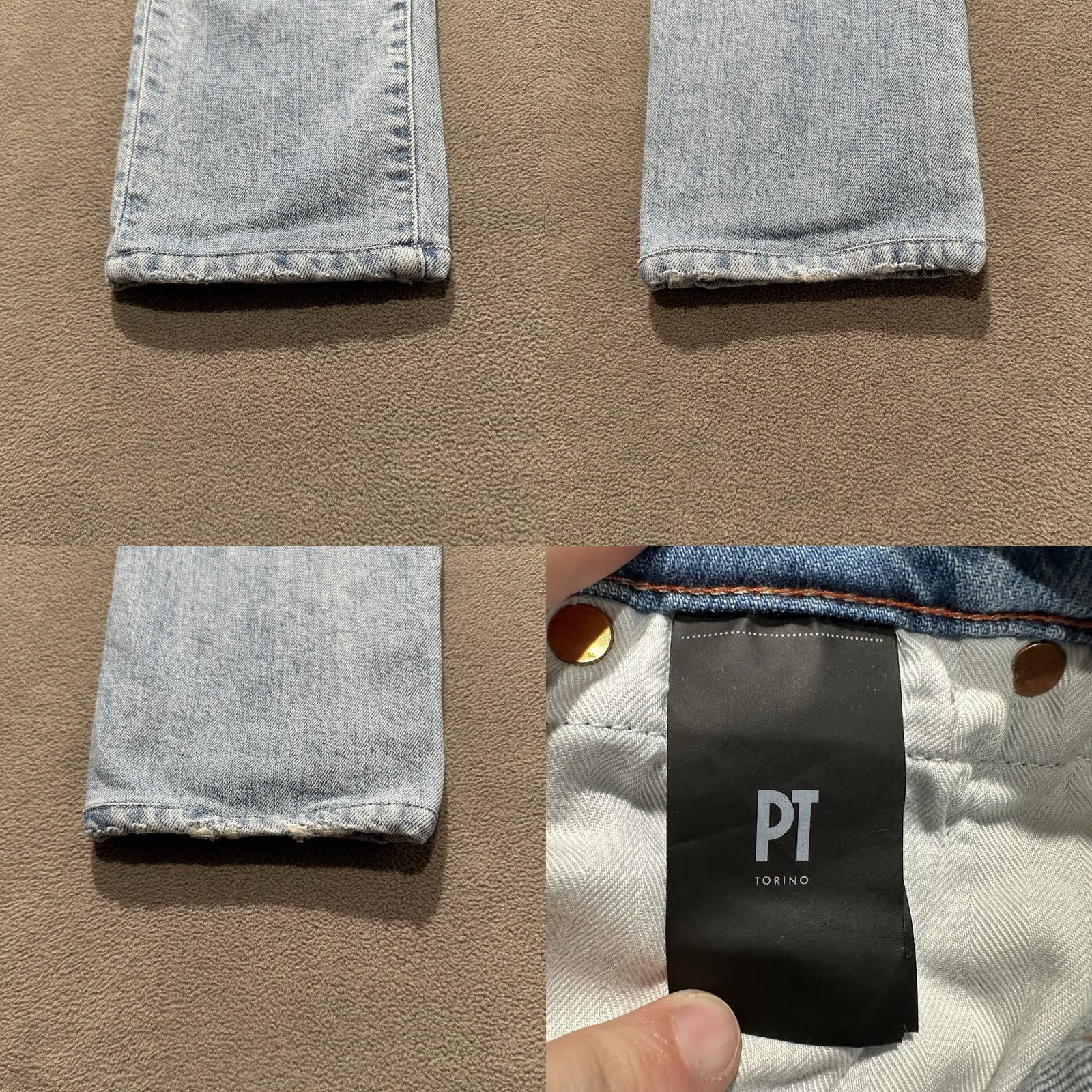PT Torino PT Torino Jeans Mens 30 Blue Soul Denim RLZ Slim Fit Light Wash Size US 30 / EU 46 - 8 Thumbnail