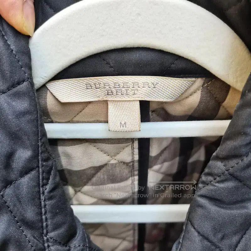 Burberry Burberry Black Quilted Cotton Jacket for Women. Size M / US 6-8 / IT 42-44 - 4 Thumbnail