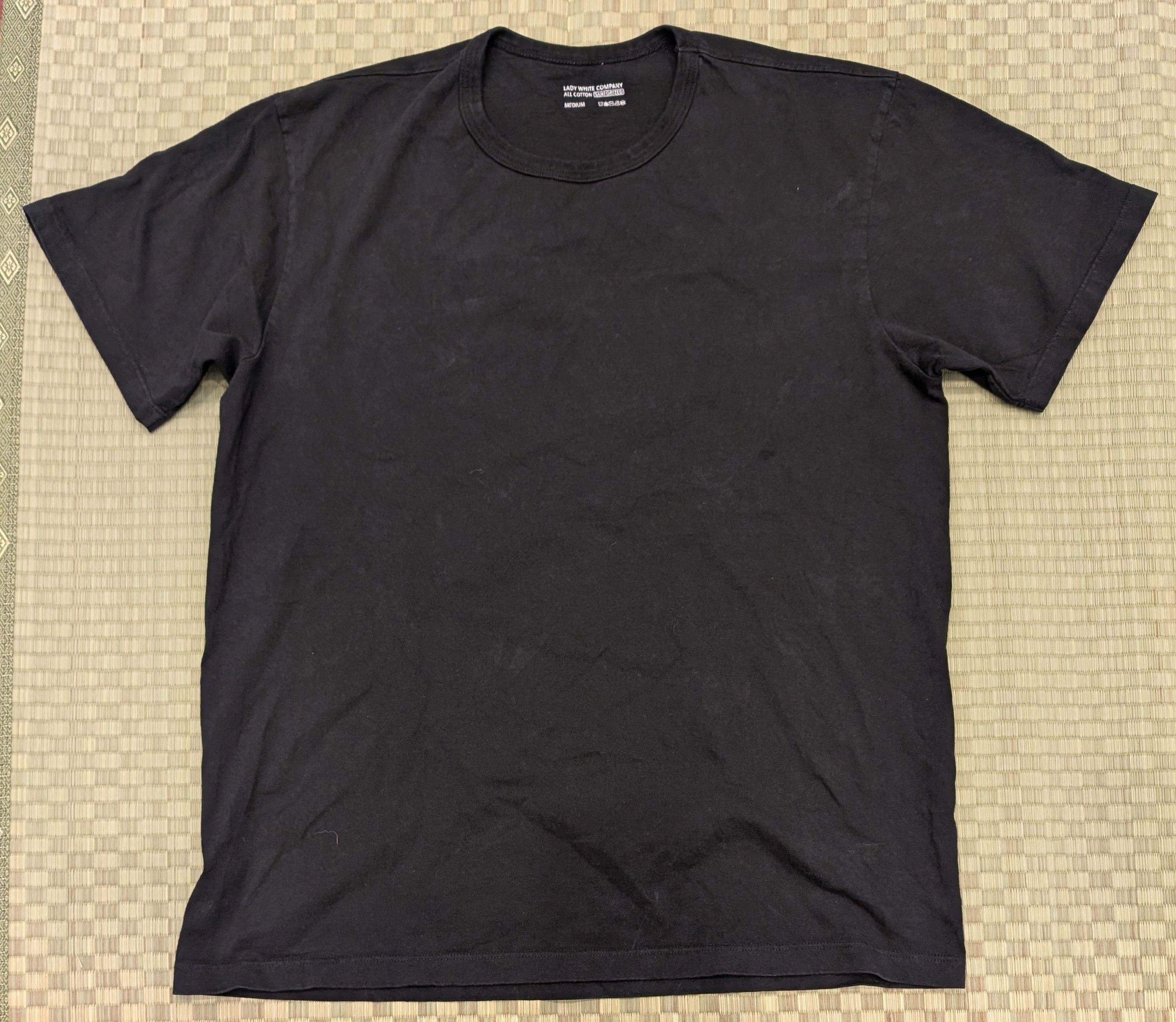 Lady White Co. 100% Cotton T-shirt Black Made in USA