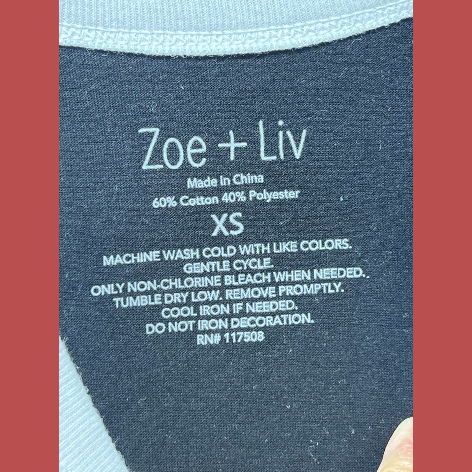 Other Zoe + Live - Women's Short Sleeve T-Shirt - Black - Extra Sm Size XS / US 0-2 / IT 36-38 - 7 Thumbnail
