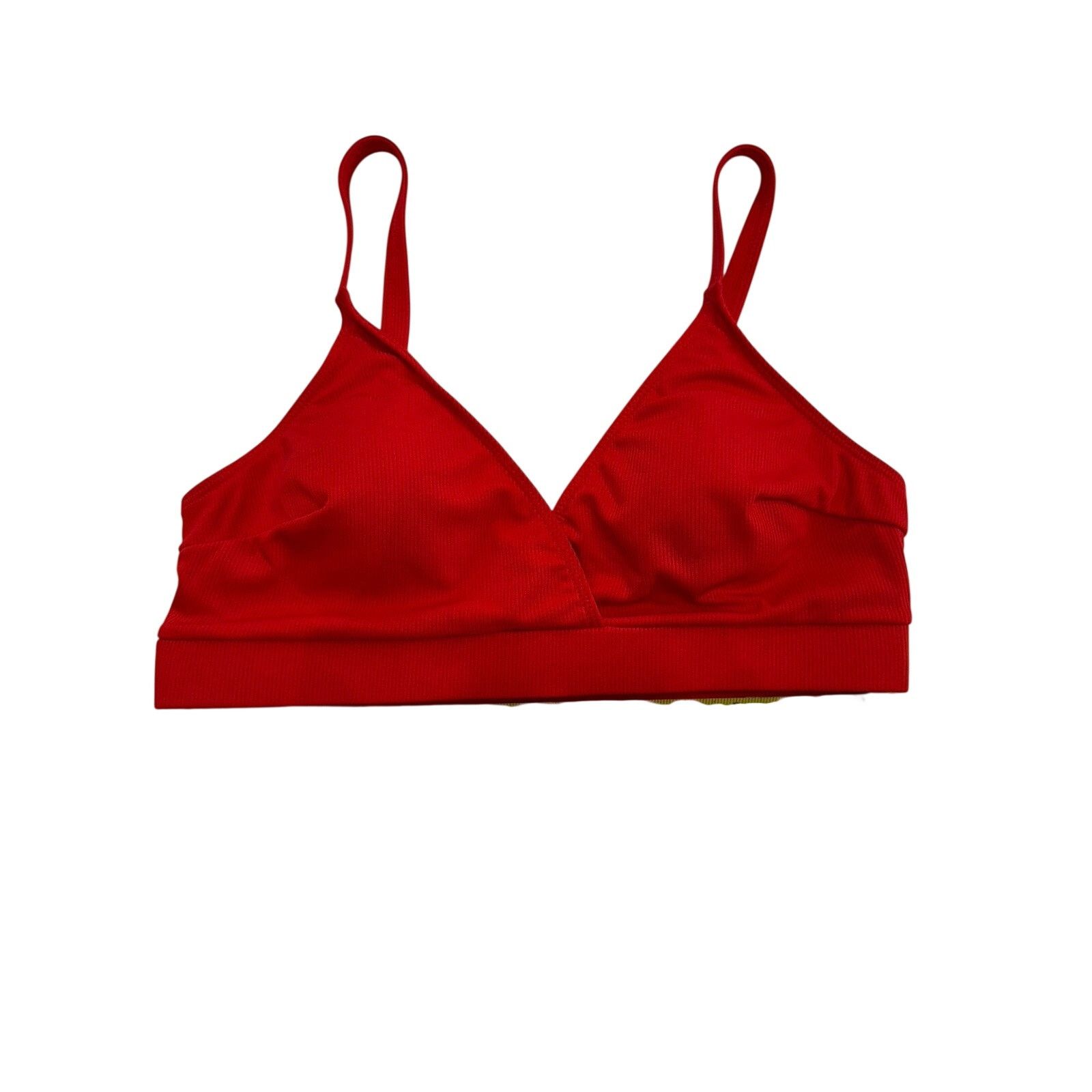 Shein Red High Waisted Bikini Set Spaghetti Strap Polyester Swim Size ONE SIZE - 5 Thumbnail