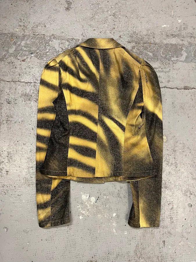 Roberto Cavalli FW2000 Roberto Cavalli Savage Black & Yellow Blazer Jacket Size M / US 6-8 / IT 42-44 - 7 Thumbnail