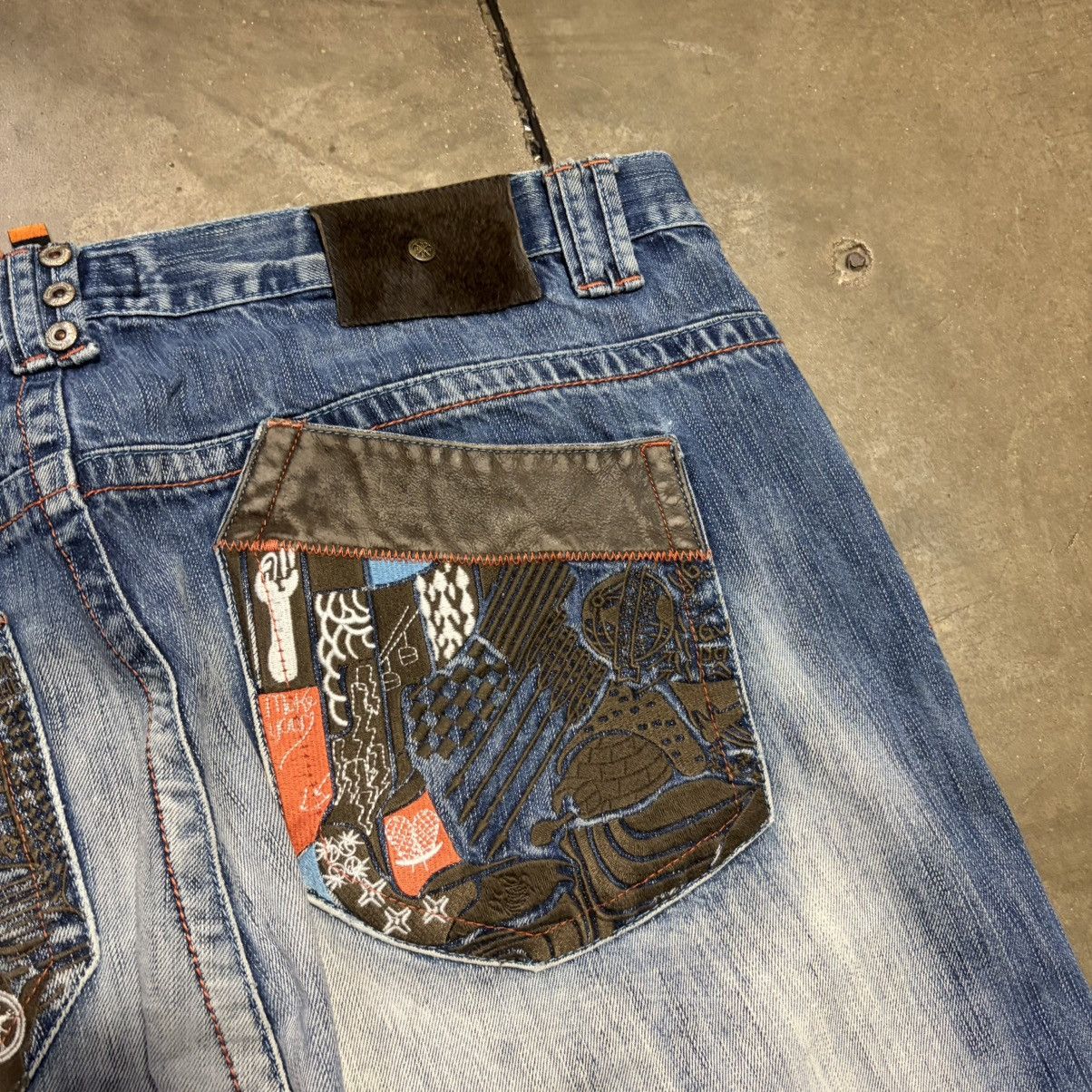 Akademiks Vintage Akademiks Denim Jeans Wide Leg Baggy Skater Y2K JNCO Size US 42 / EU 58 - 5 Thumbnail