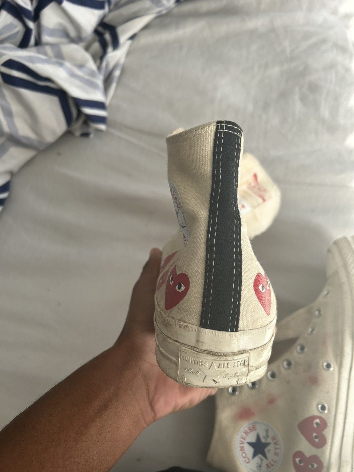 Comme des Garcons × Converse CDG Hearts Converse Size US 8.5 / EU 41-42 - 6 Thumbnail