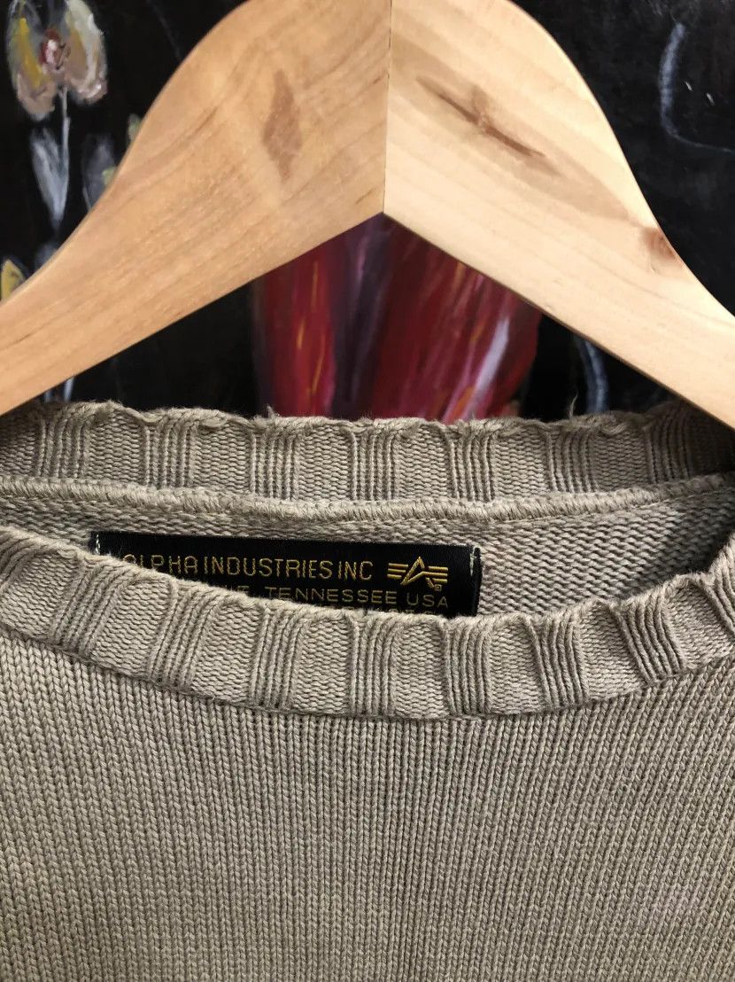 Alpha Industries Alpha Industries Knit y2k 90s Archive Hype Rare American Size US L / EU 52-54 / 3 - 6 Thumbnail