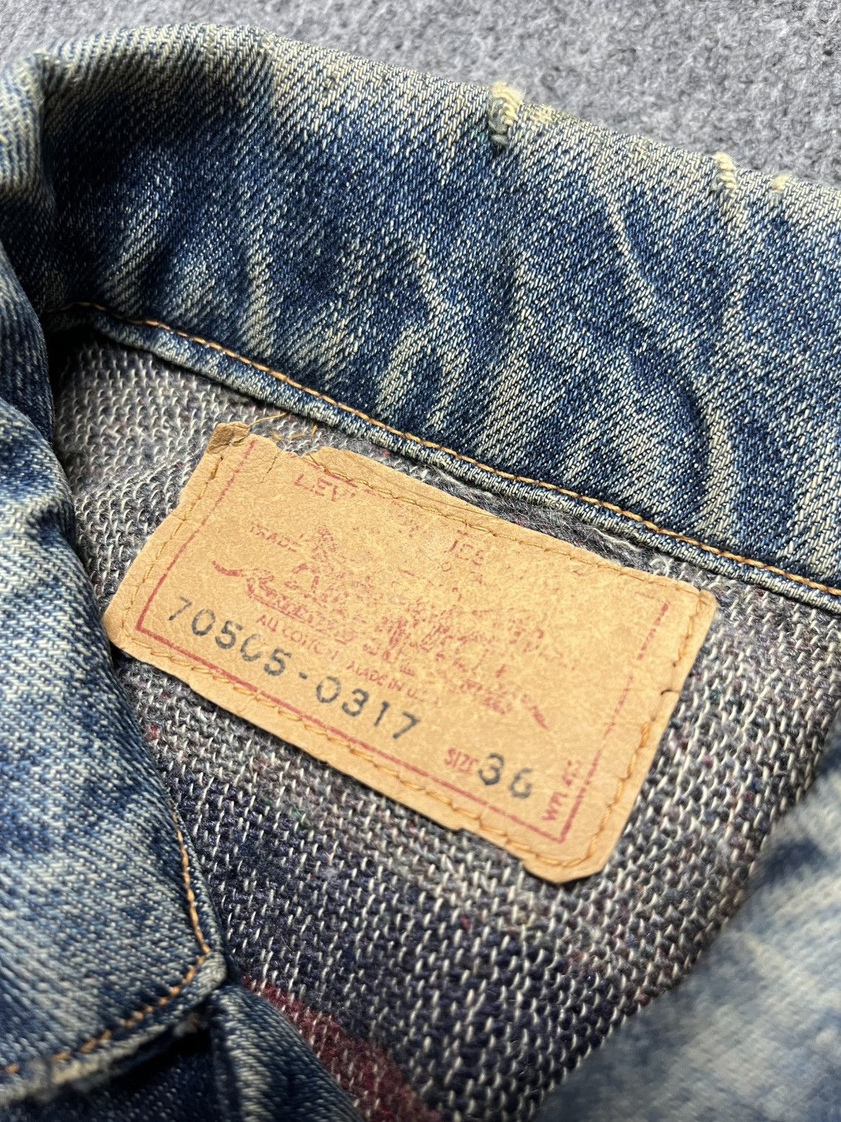 Levi's Vintage Clothing Vintage Levi’s 70505-0317 Denim Jacket With Big E Size S / US 4 / IT 40 - 6 Thumbnail