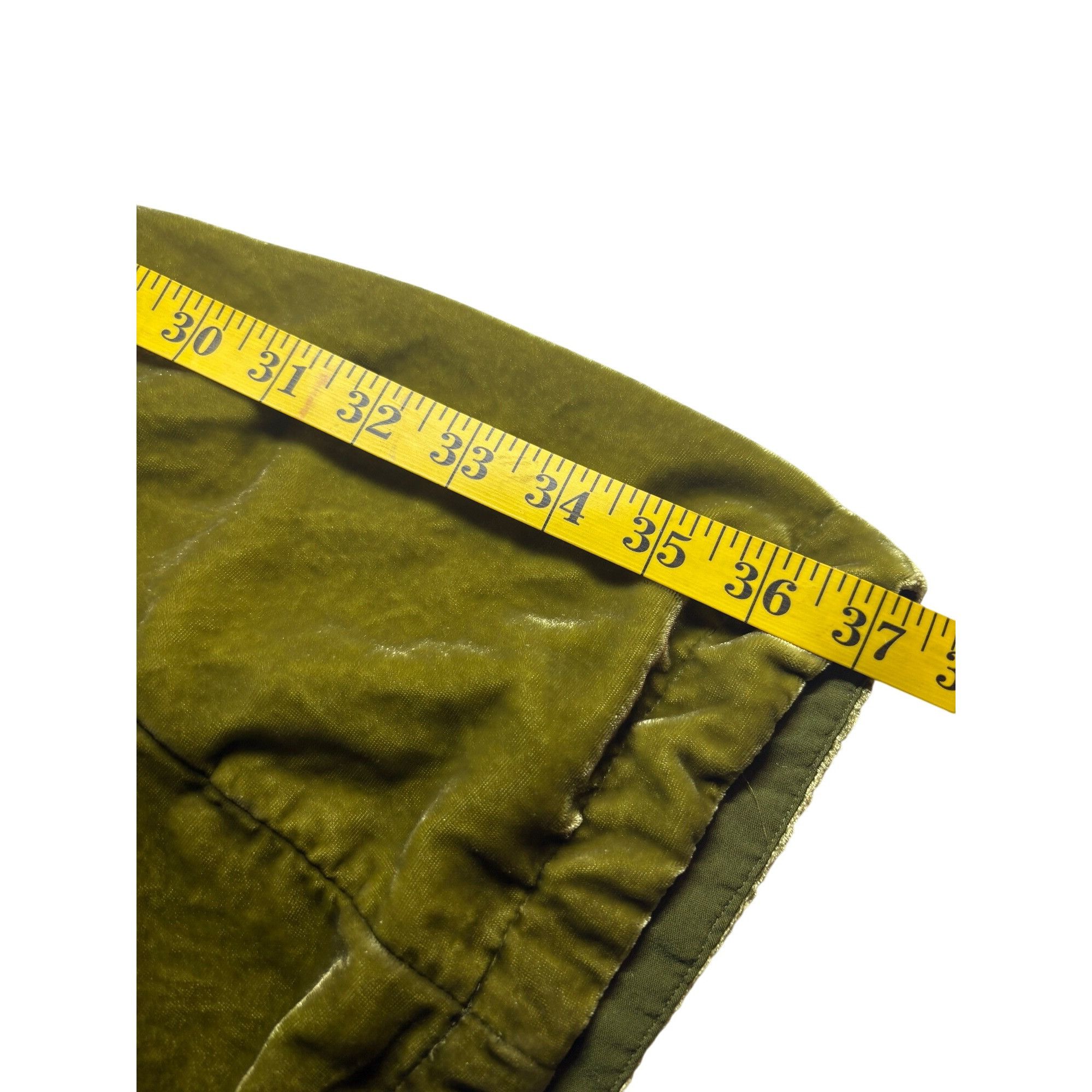 Anthropologie Maeve Women’s Olive Christmas Velvet Dress S Quiet Luxury Size S / US 4 / IT 40 - 8 Thumbnail