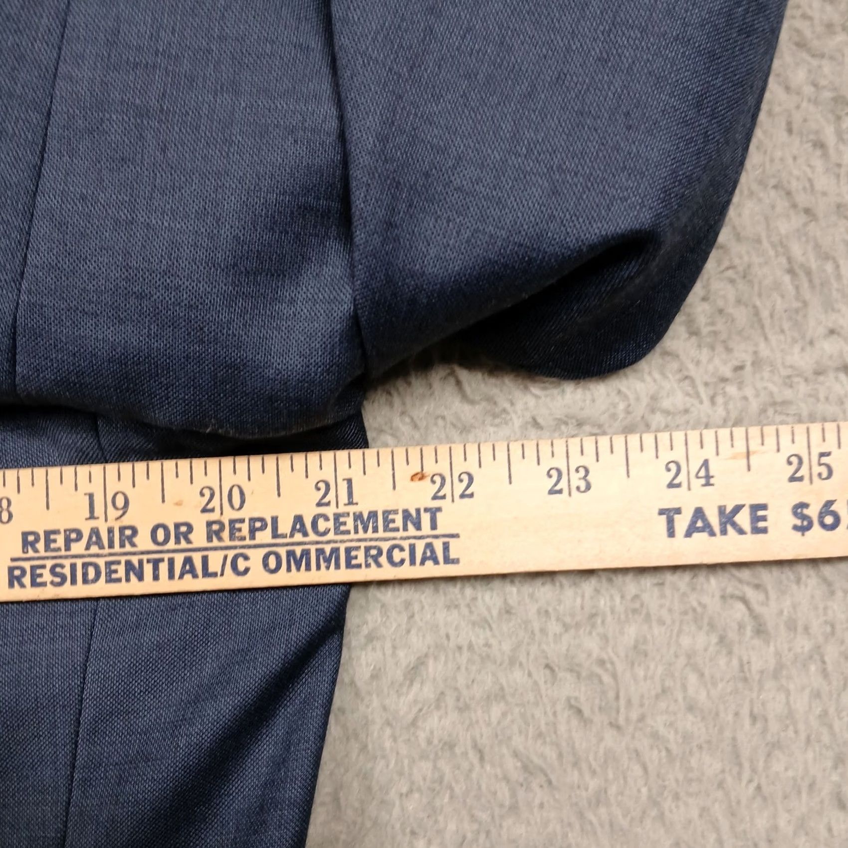 Joseph Abboud VINTAGE: No - Joseph Abboud JOE Wool Blazer Men 42L Blue Two Button Sport Coat Size 42R - 6 Thumbnail