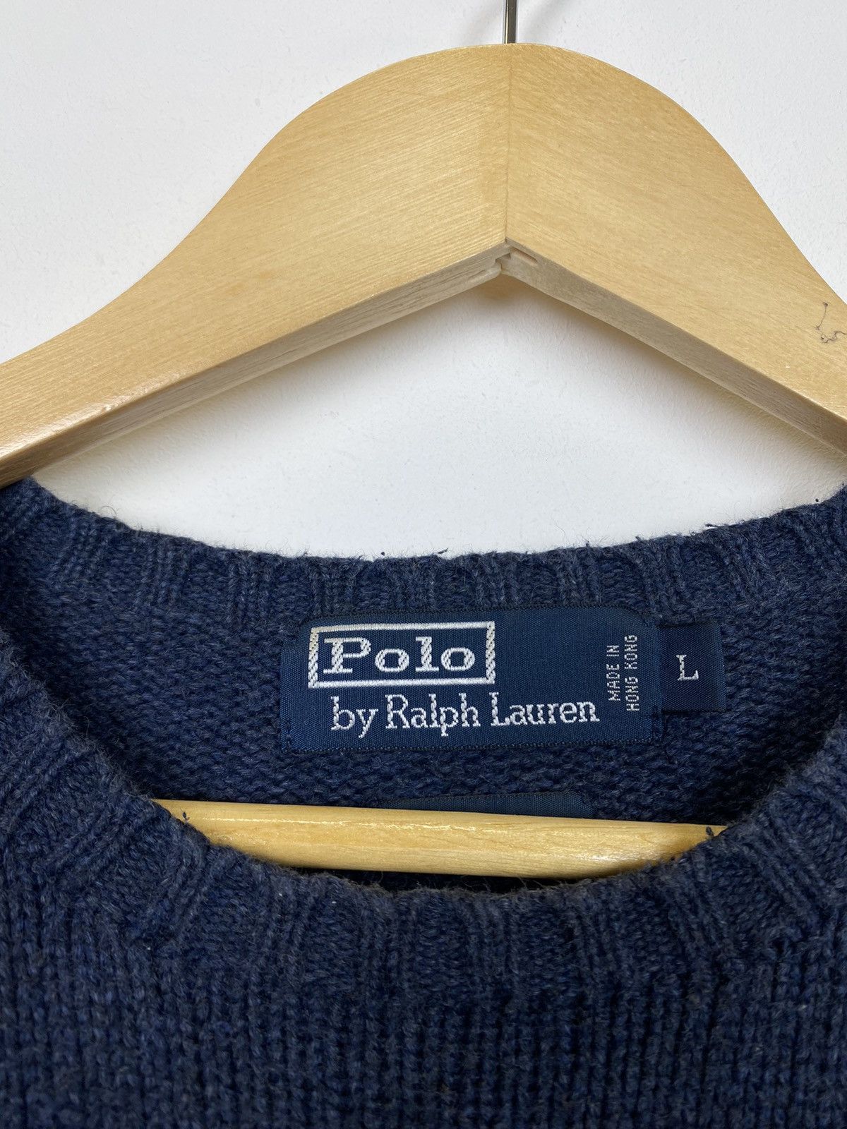 Polo Ralph Lauren Vintage Y2K Polo Ralph Lauren Heavy Knit Sweater Red Pony Size US L / EU 52-54 / 3 - 3 Thumbnail
