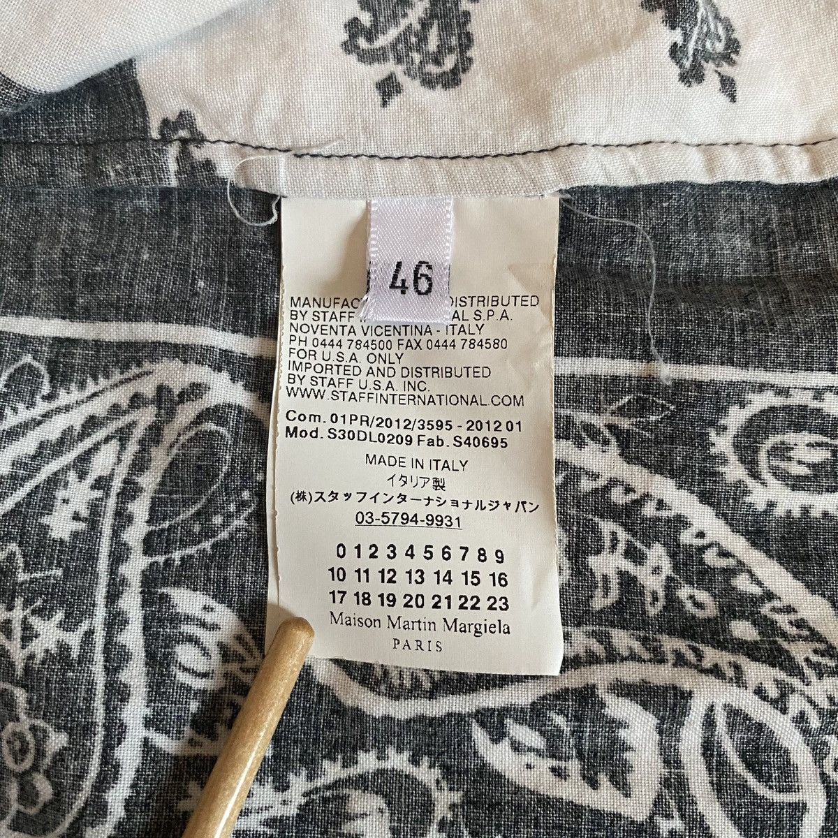 Maison Margiela Maison Martin Margiela Paisley Patchwork Layered Shirt, SS12 Size US S / EU 44-46 / 1 - 7 Thumbnail