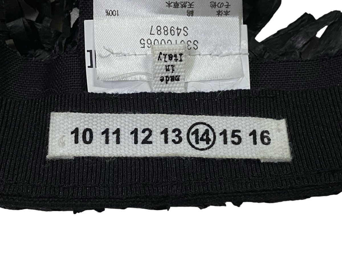 Maison Margiela Rare‼️Maison Margiela Decorated Raphia Hat Black in Black Size ONE SIZE - 9 Thumbnail