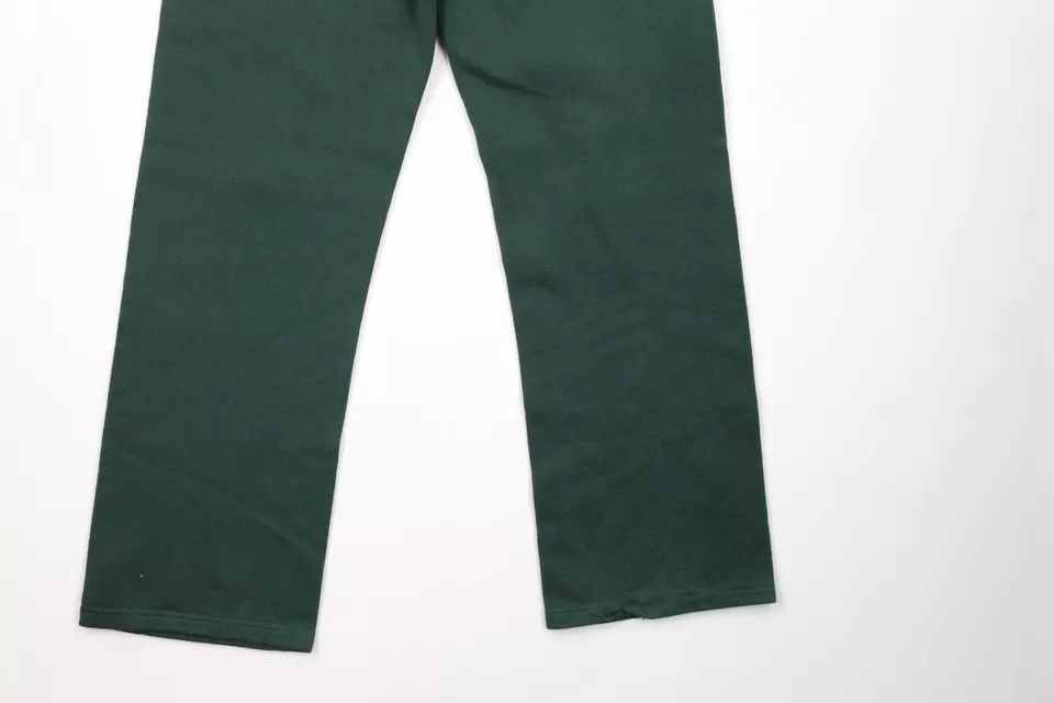 Vintage Vintage 90s Spell Out Rams Wide Leg Sweatpants Green USA Size 28" / US 6 / IT 42 - 11 Thumbnail
