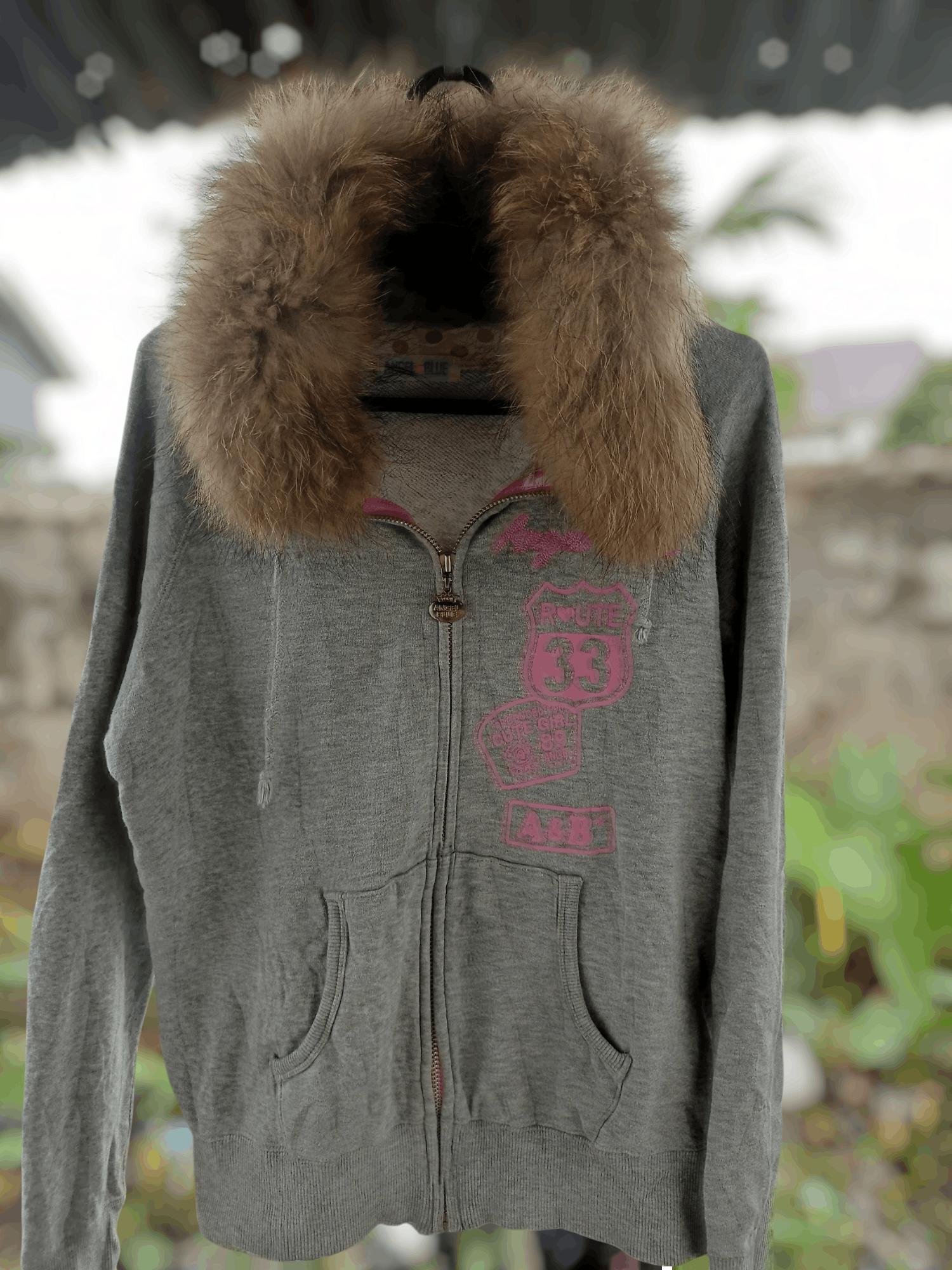 Angel Blue × Japanese Brand × Le Grande Bleu (L.G.B.) "ANGLE 💙 BLUE" R❤️ute 33 Fur Hoodie LGB Style Size US M / EU 48-50 / 2 - 13 Thumbnail