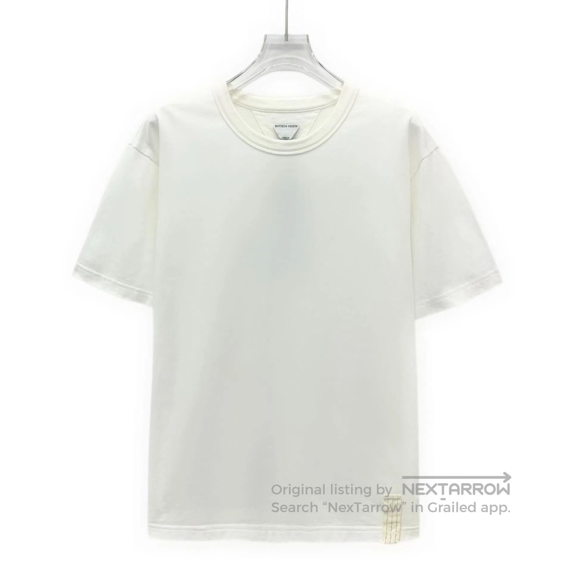 Bottega Veneta Bottega Veneta White Logo Embroidered T-Shirt. Size US S / EU 44-46 / 1 - 1 Thumbnail