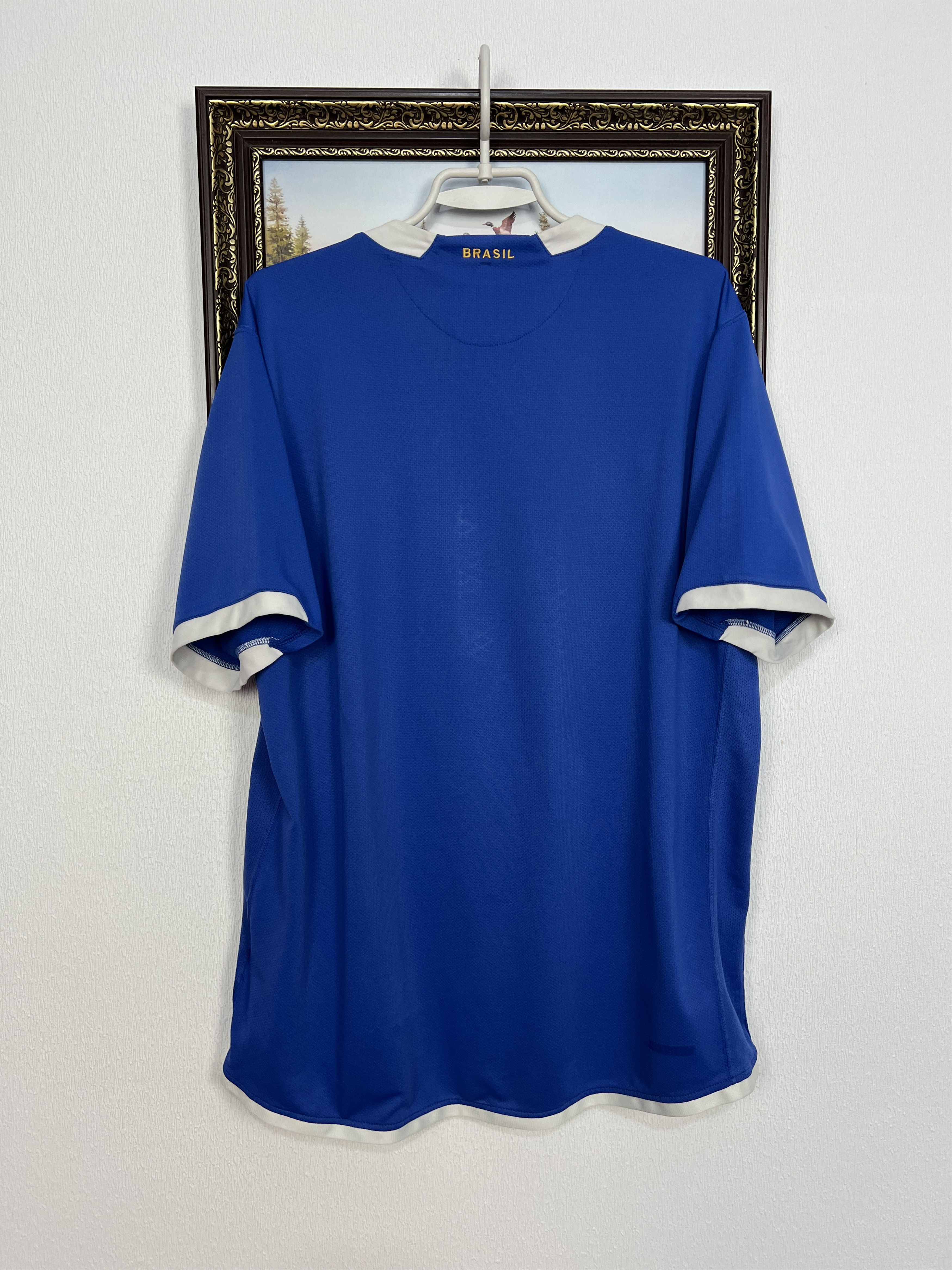 Nike Brazil Away football shirt Soccer Jersey National Trikot Size US XXL / EU 58 / 5 - 8 Thumbnail