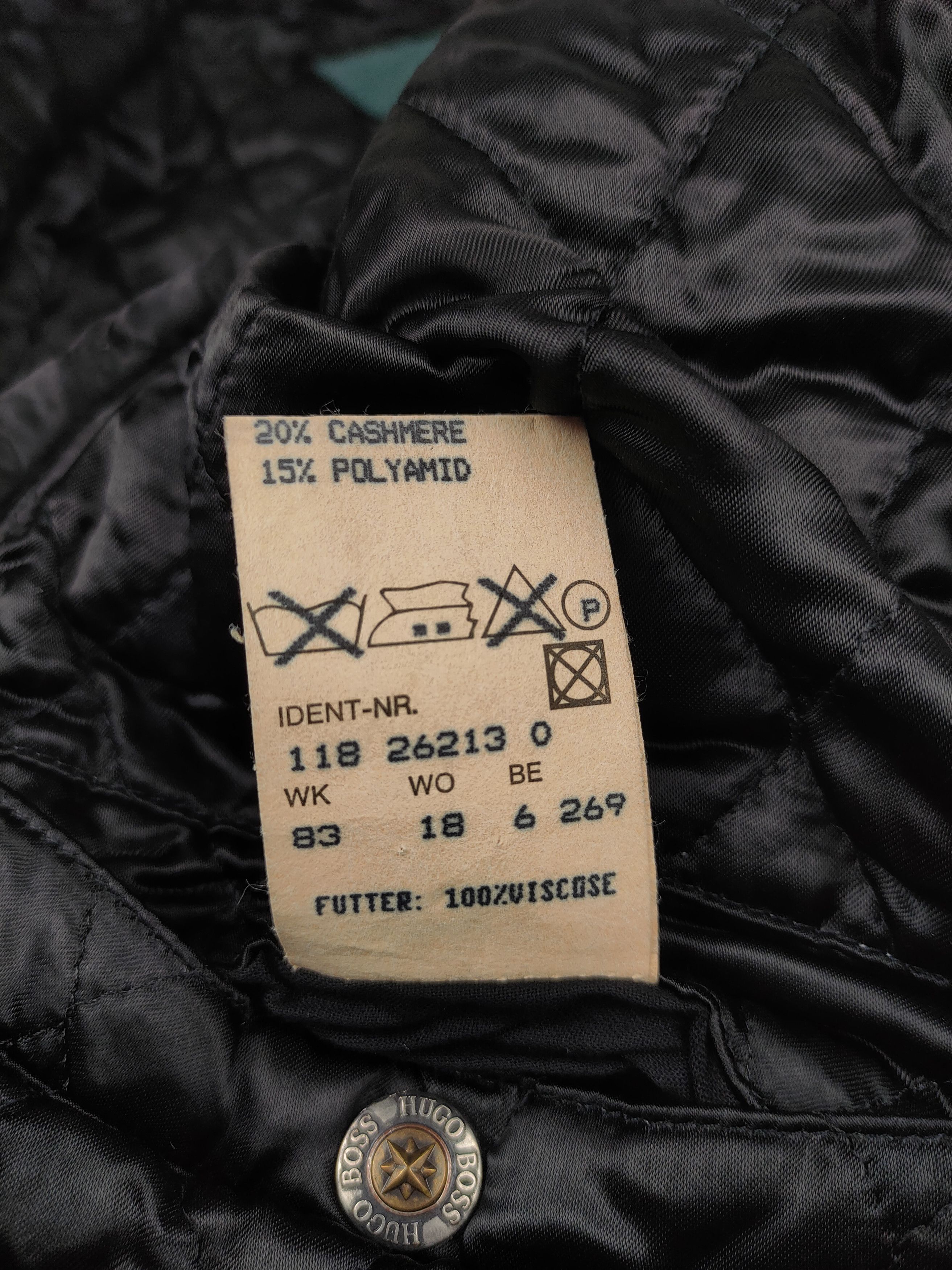 Hugo Boss Mid 90s Hugo Boss Cashmere Wool Bomber Jacket Size US XL / EU 56 / 4 - 8 Thumbnail