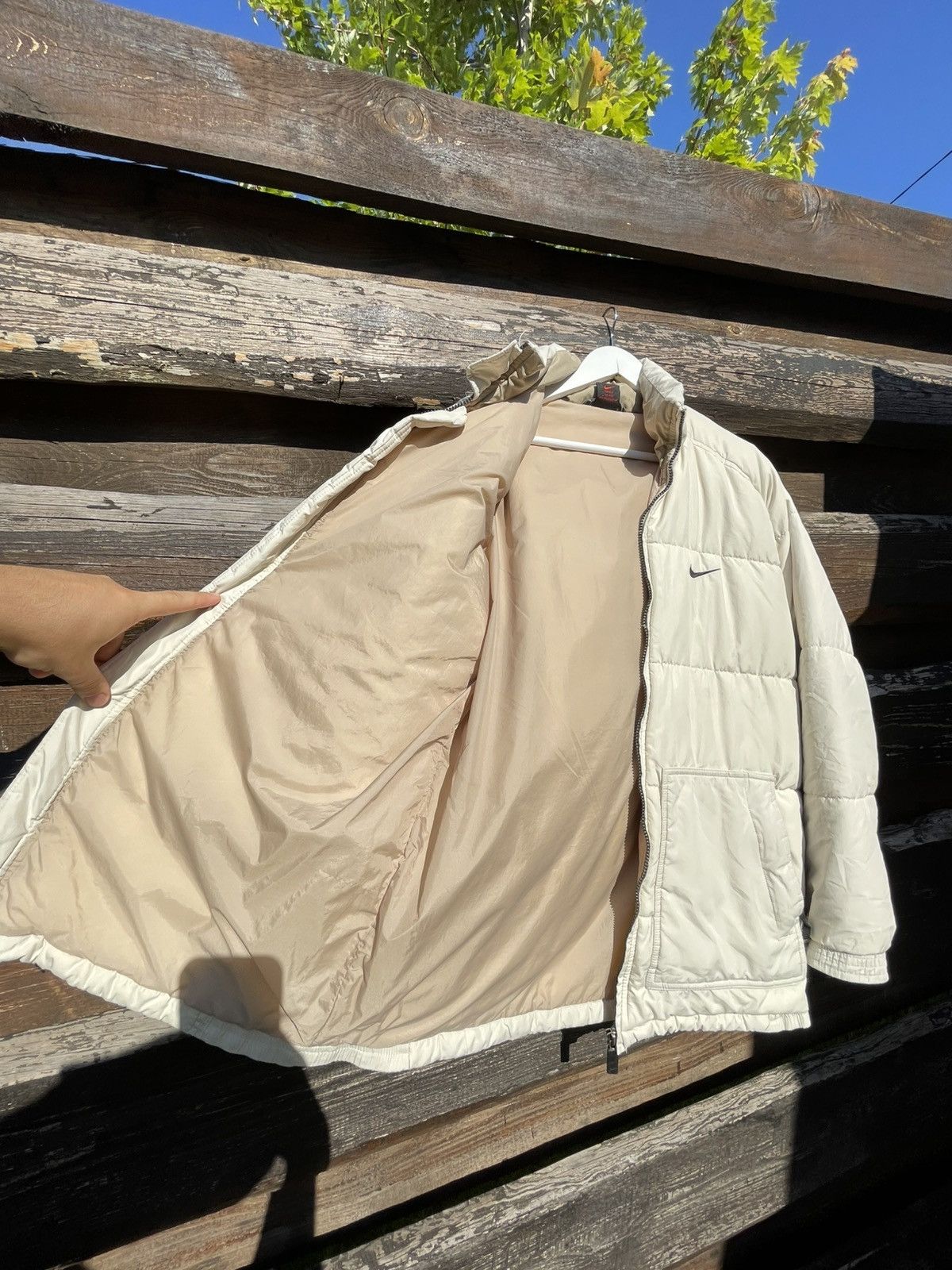 Nike 1990’s Nike Vintage Down Puffer Jacket beige Size US S / EU 44-46 / 1 - 13 Thumbnail