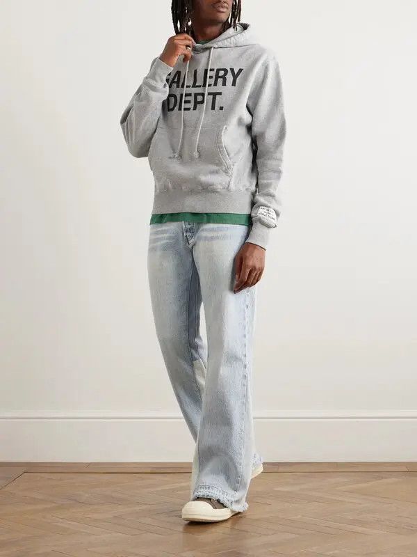 Gallery Dept. o1mle0226 Center Logo Hoodie In Gray Size US S / EU 44-46 / 1 - 2 Thumbnail
