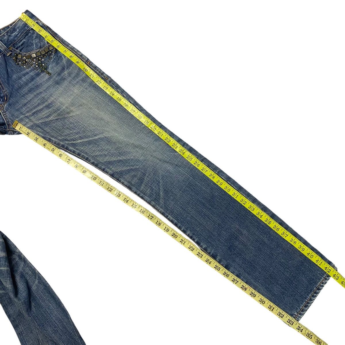 Vintage GLOW NAKED Studded Embellish Denim Skinny Jeans Size US 30 / EU 46 - 22 Thumbnail