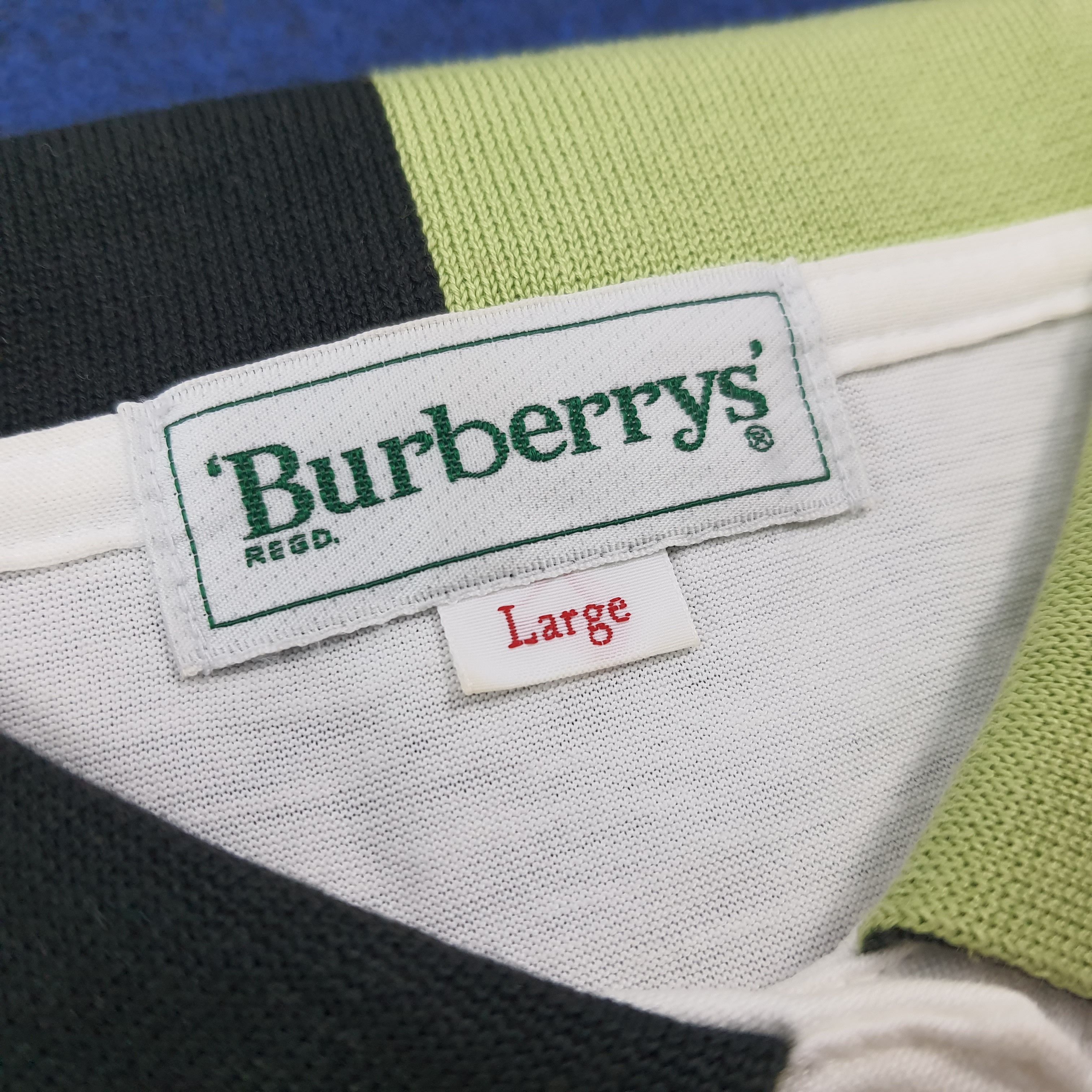 Burberry VINTAGE 90s Burberry's Long Sleeve Polo Shirt C276N72 Size US M / EU 48-50 / 2 - 6 Thumbnail