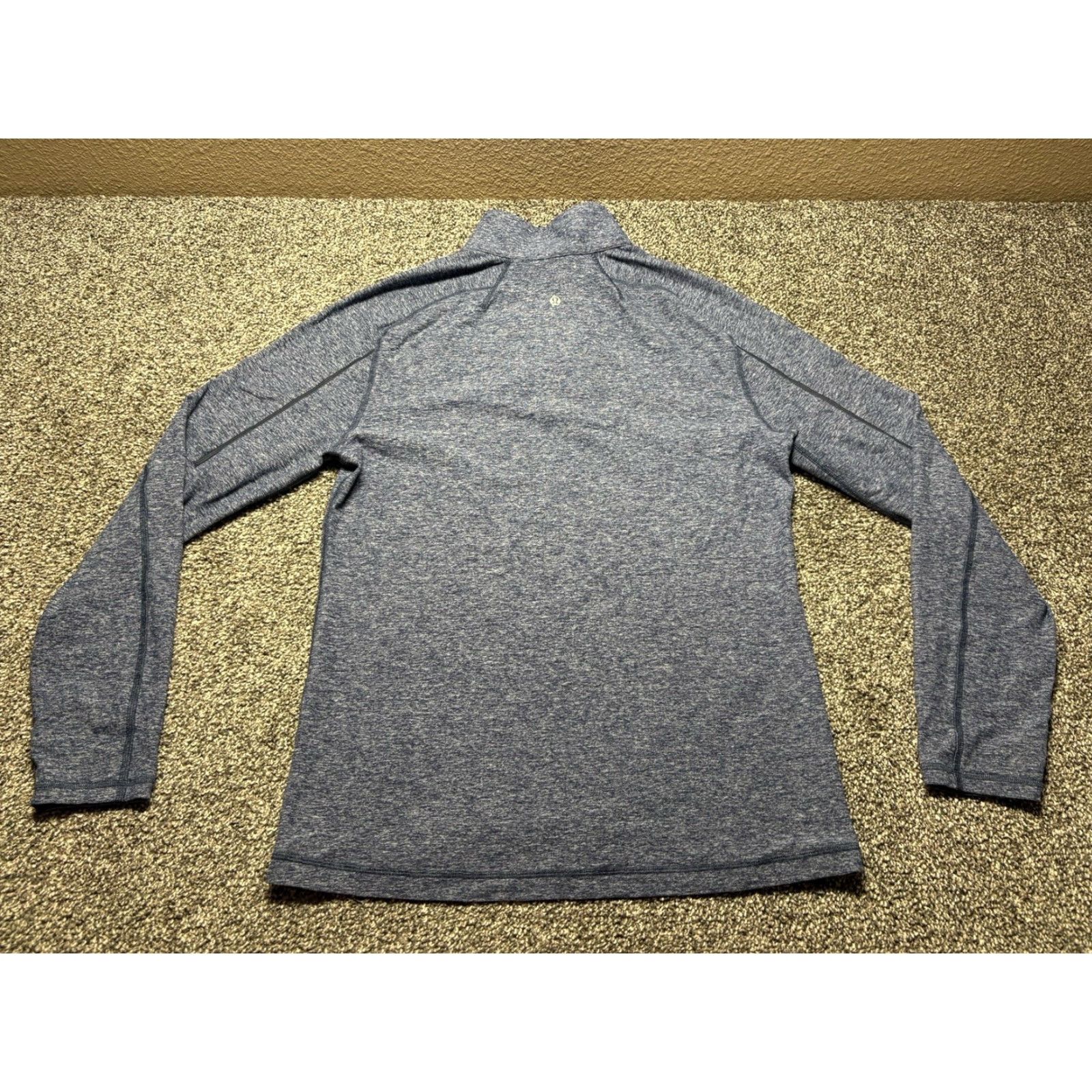 Lululemon Lululemon 1/4 Zip Pullover Mens Small Blue Heather Running Thumb Straps in Cuff Size US S / EU 44-46 / 1 - 2 Thumbnail