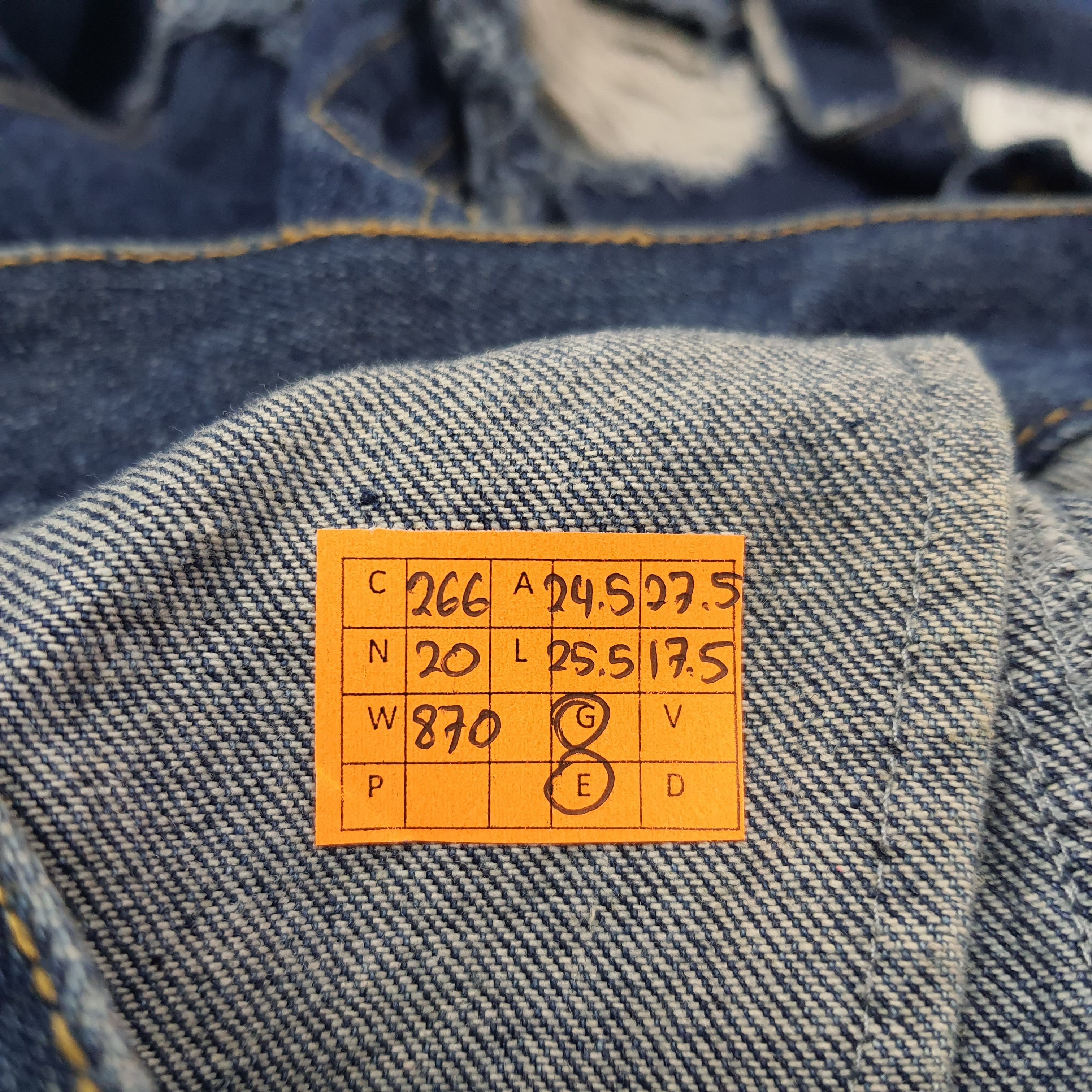 For All To Envy ENVYM Ripped Denim Cropped Sleeve Raw Hem Jacket C266N20 Size US L / EU 52-54 / 3 - 10 Thumbnail