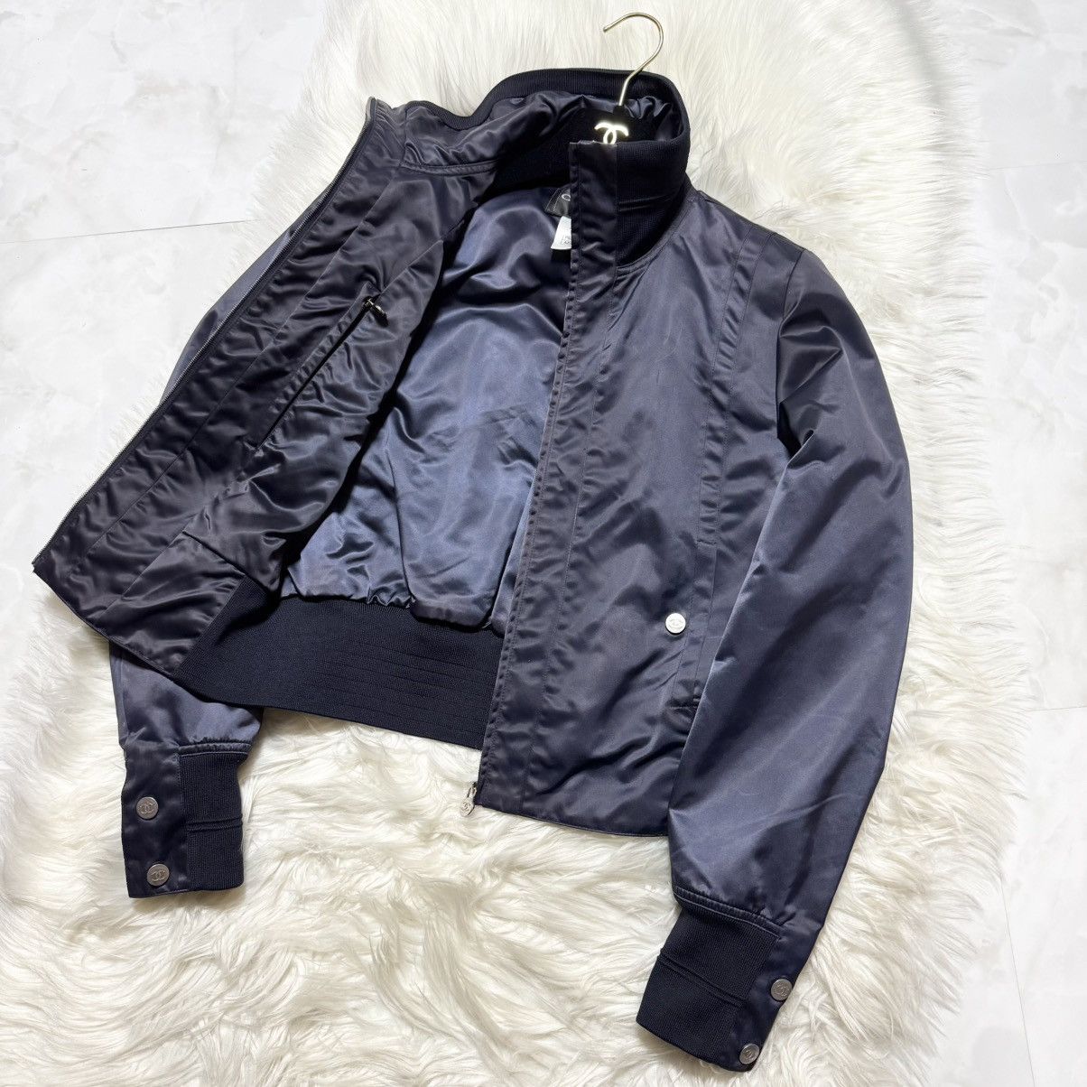 Chanel Recent Model Chanel Nylon Blouson Bomber Jacket Size XS / US 0-2 / IT 36-38 - 7 Thumbnail