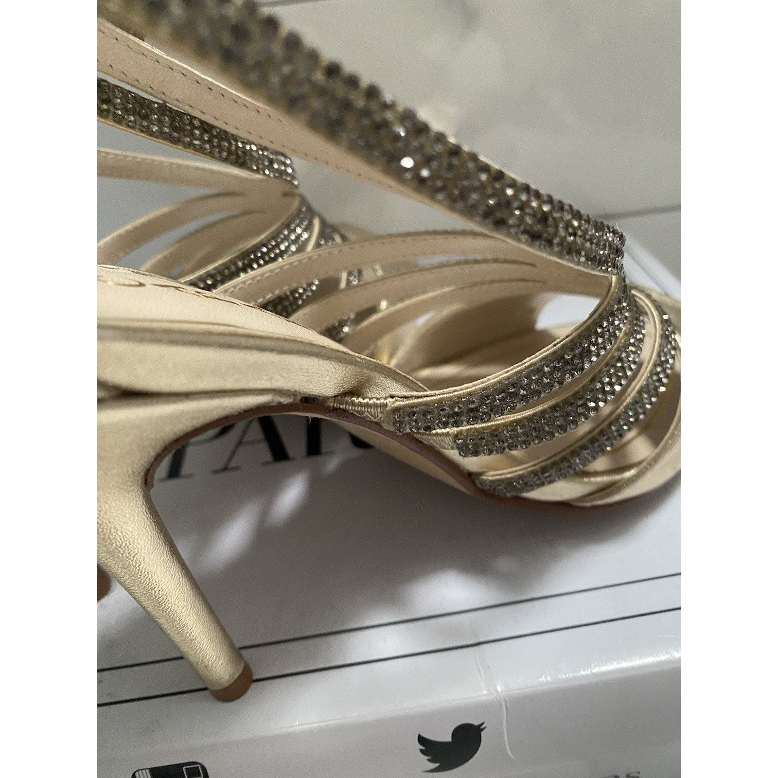 &Daughter × Other Caparros Platino Metallic Gold Open Toes Sz 61/2 M Size US 6.5 / IT 36.5 - 9 Thumbnail