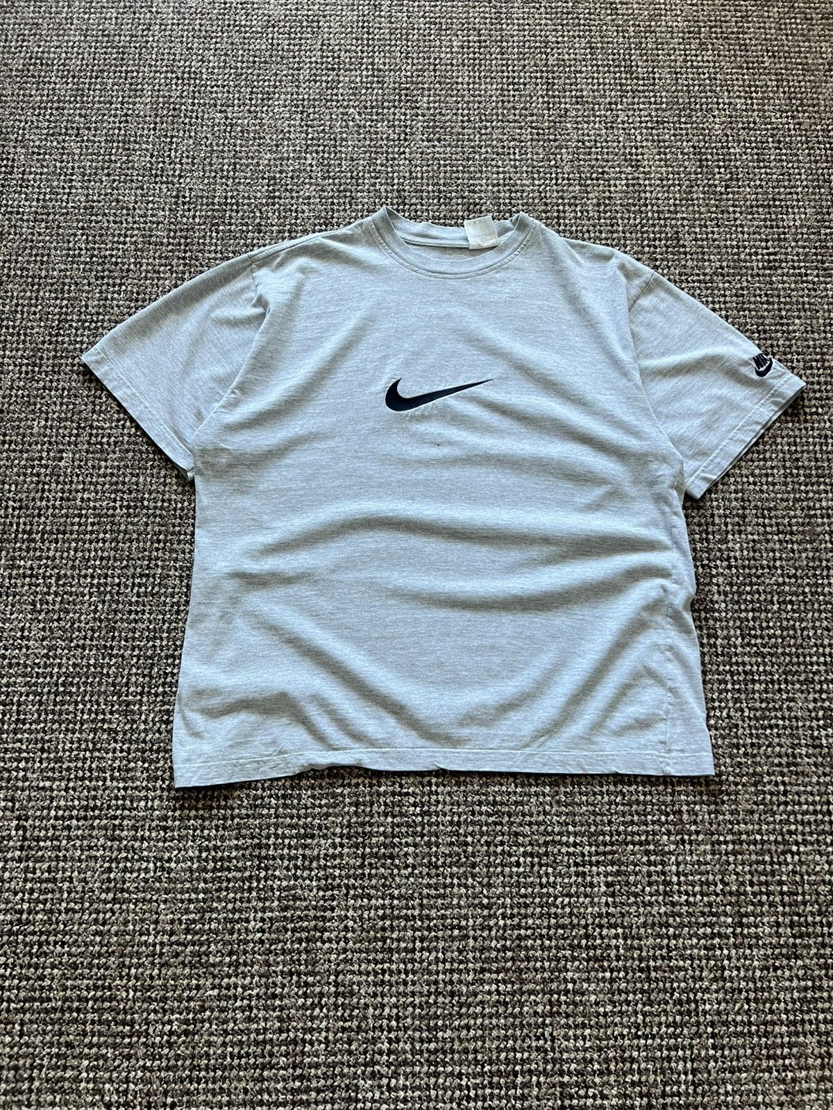 Nike Vintage Nike Tee T-Shirt Big Logo Swoosh Size US L / EU 52-54 / 3 - 2 Thumbnail