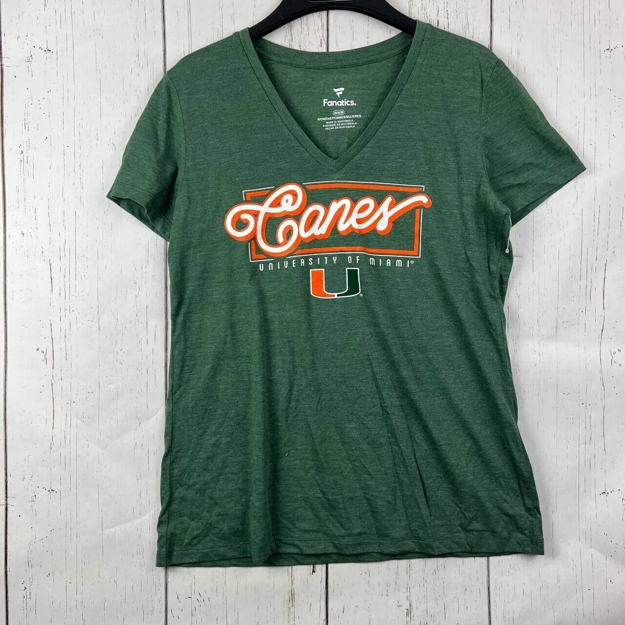 NCAA Miami Hurricanes NCAA Medium Fanatics Casual T-Shirt Green Size M / US 6-8 / IT 42-44 - 1 Thumbnail