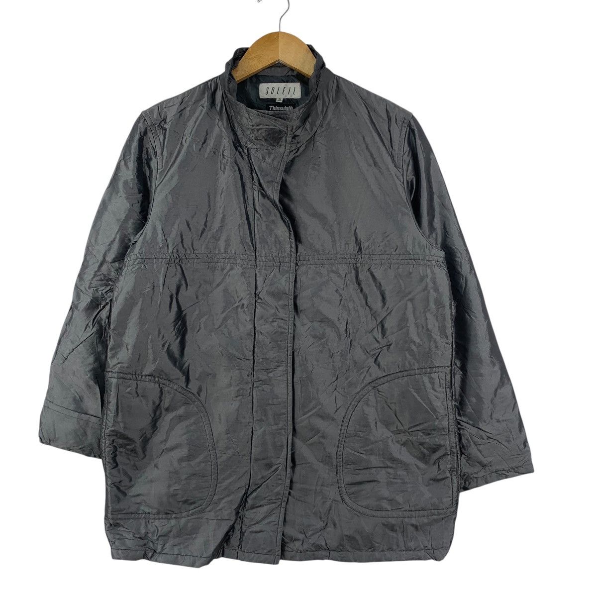 Vintage Vintage SOLEIL THINSULATE INSULATION Minimalist Trench Coat Size S / US 4 / IT 40 - 5 Thumbnail