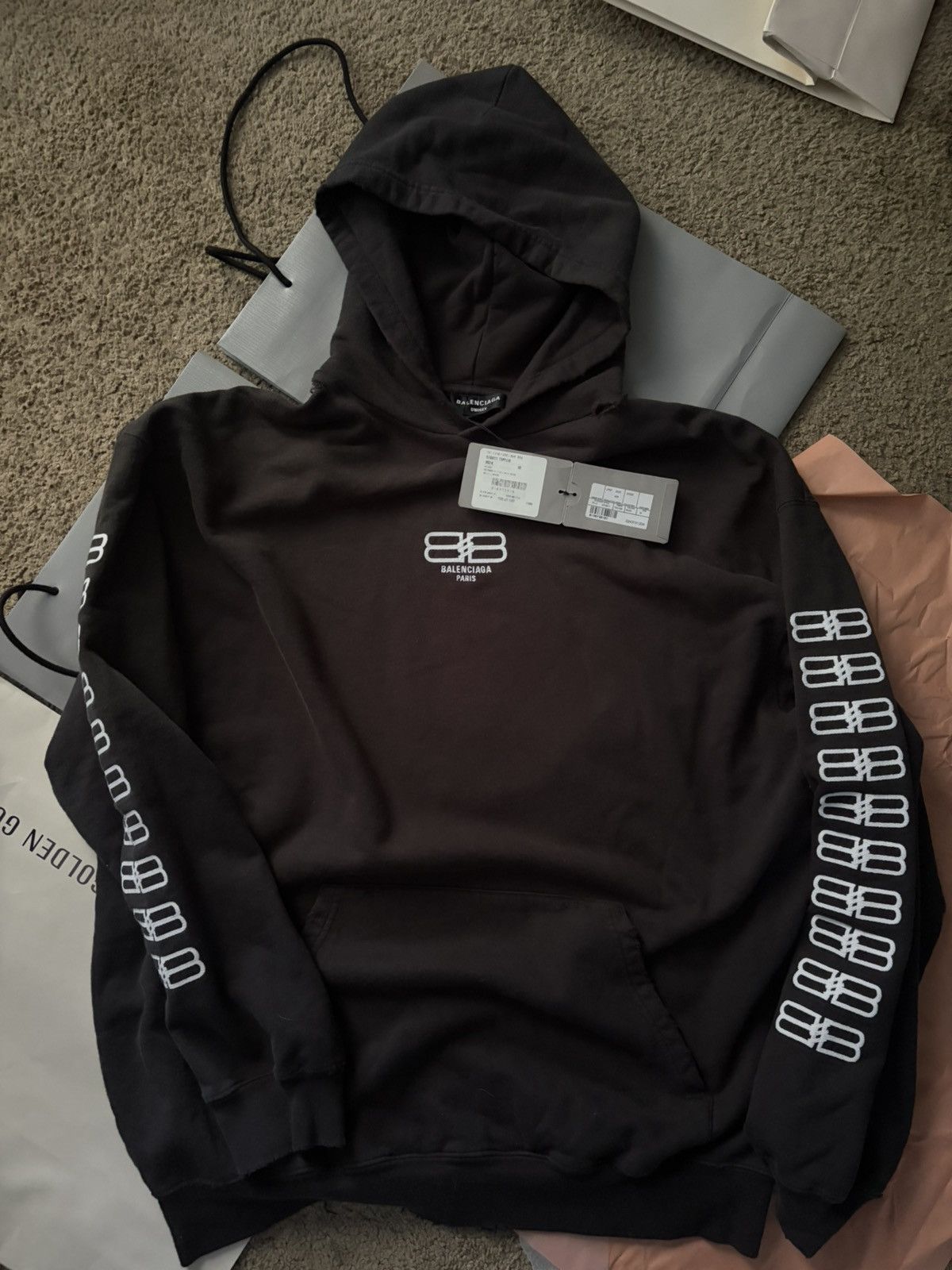 Balenciaga BB PARIS ICON HOODIE S23 Size US M / EU 48-50 / 2 - 5 Thumbnail