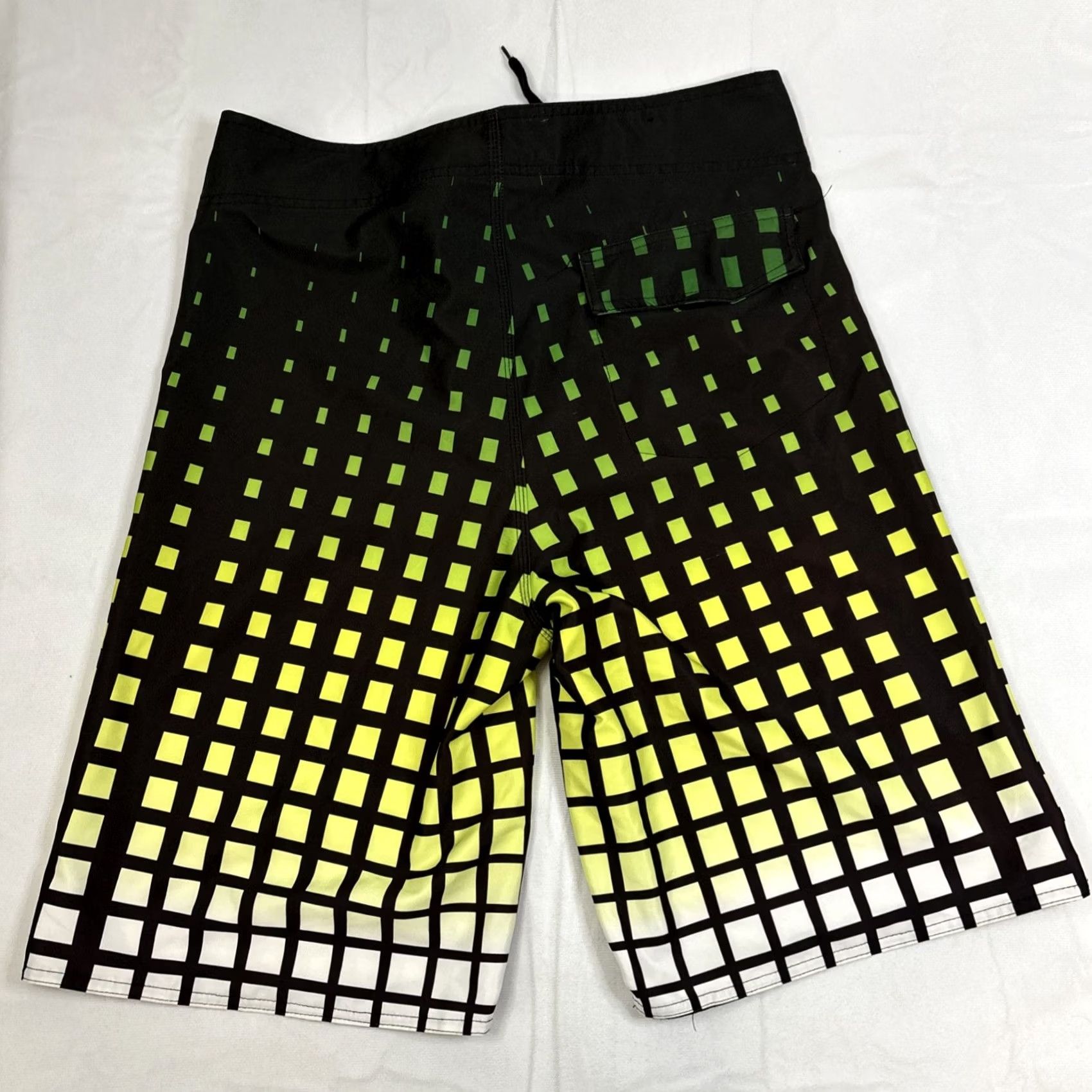 Burnside VINTAGE Burnside Swim Trunks Board Shorts Men's Size 30 Green Yellow Geo Drawstring Size US 30 / EU 46 - 6 Thumbnail