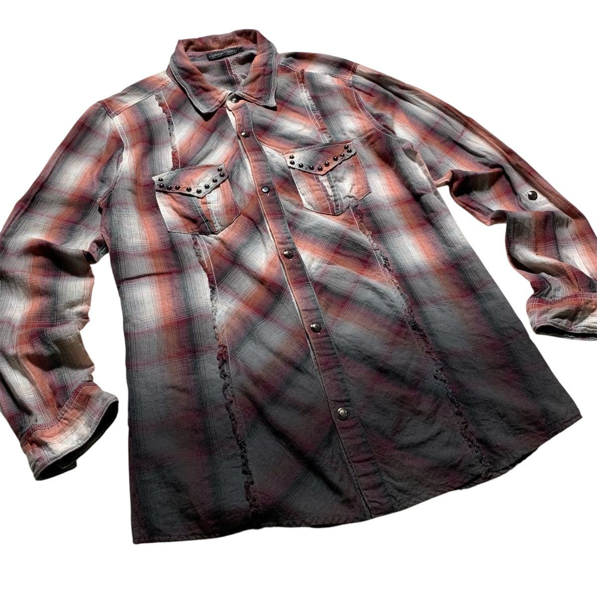 Japanese Brand Vtg Saucy Cool Western Style Flannel Shirt Japanese Brand Size US L / EU 52-54 / 3 - 6 Thumbnail