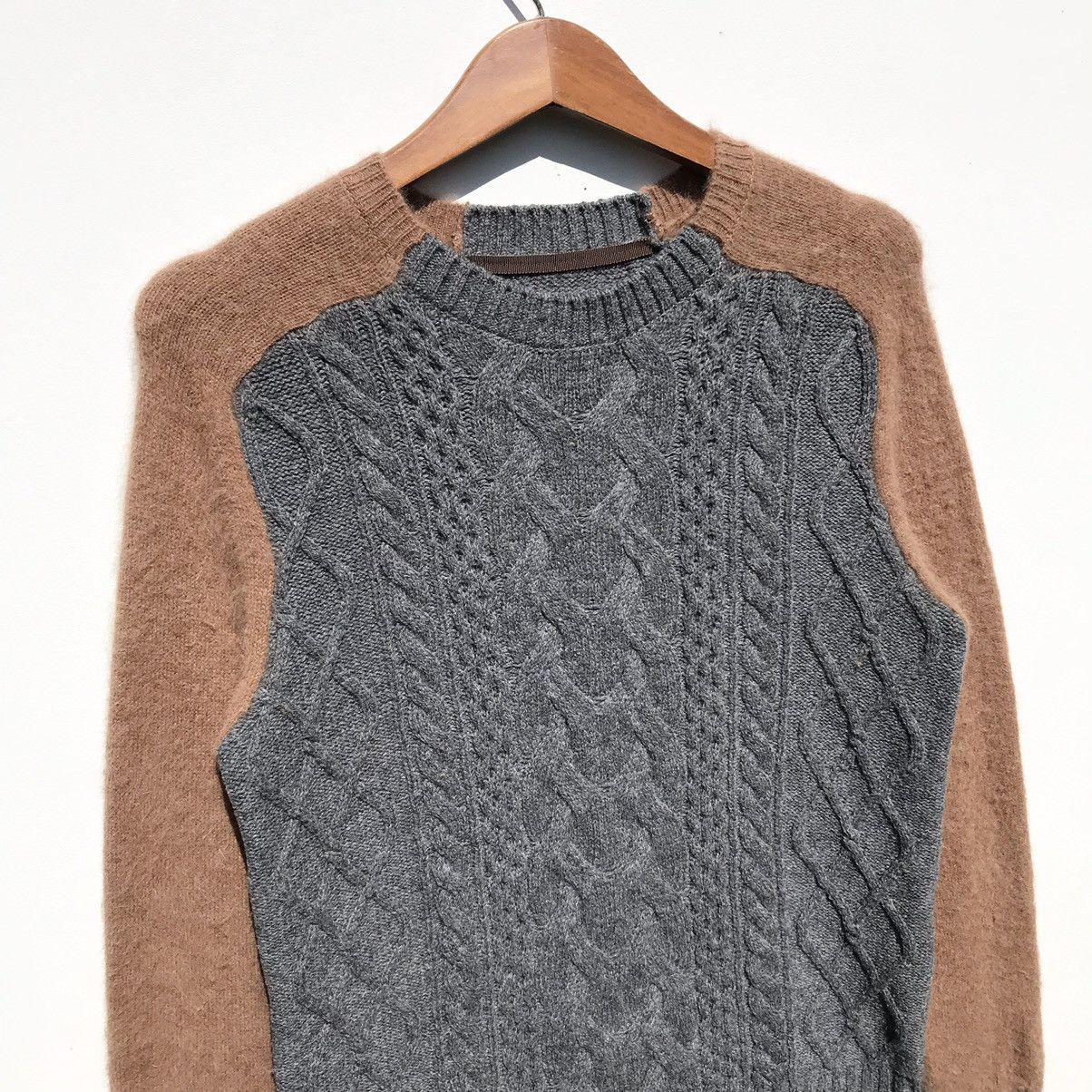 Japanese Brand Sacai 668 Knitwear Wool Angora Nylon Sacai Size US S / EU 44-46 / 1 - 7 Thumbnail